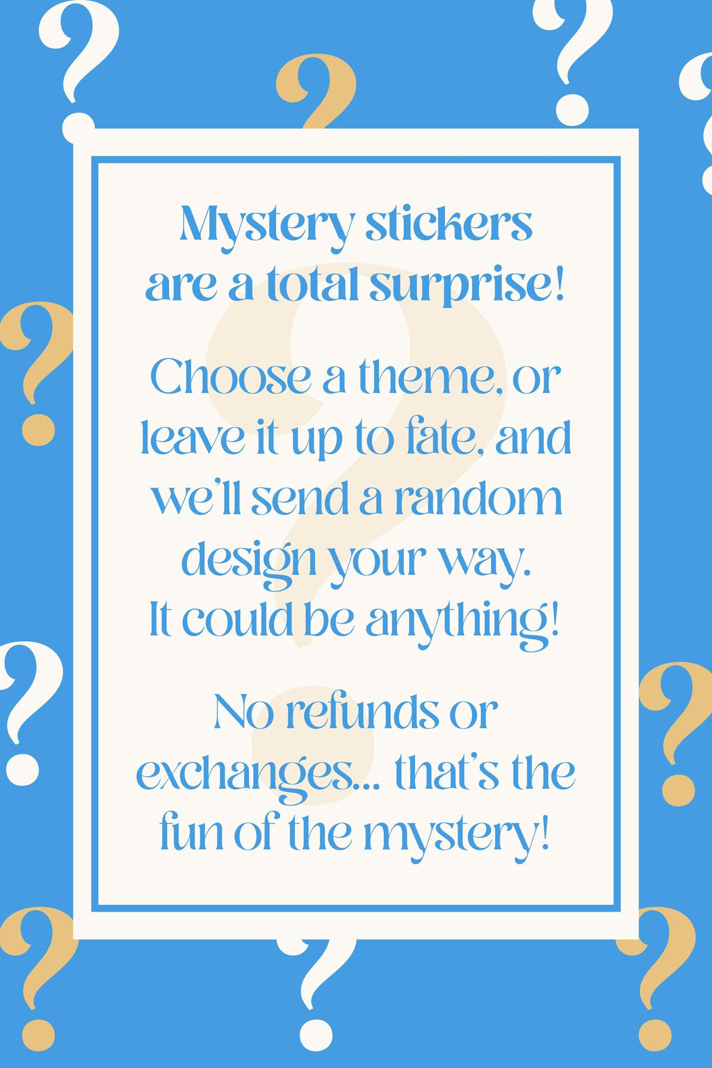 Mystery Sticker