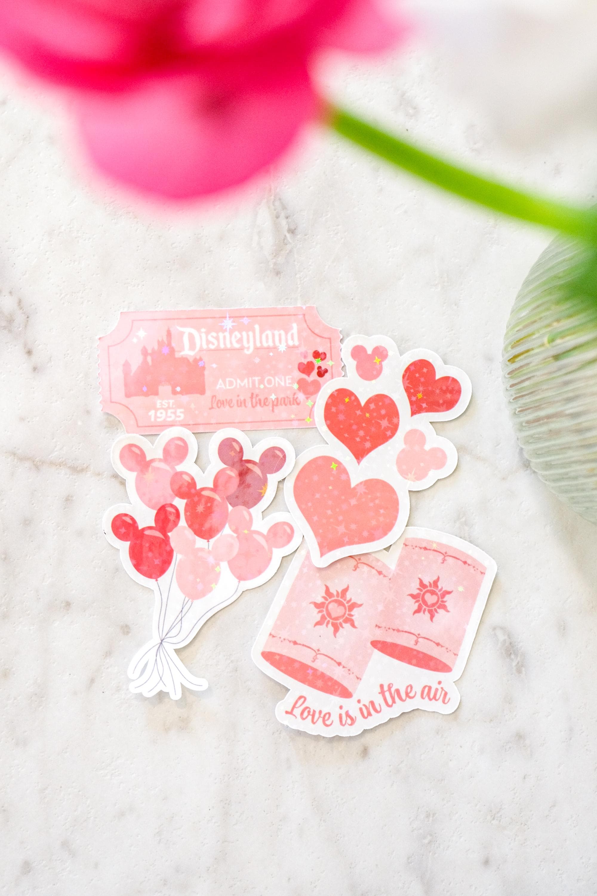Valentine's Mickey Balloon Bouquet Sticker