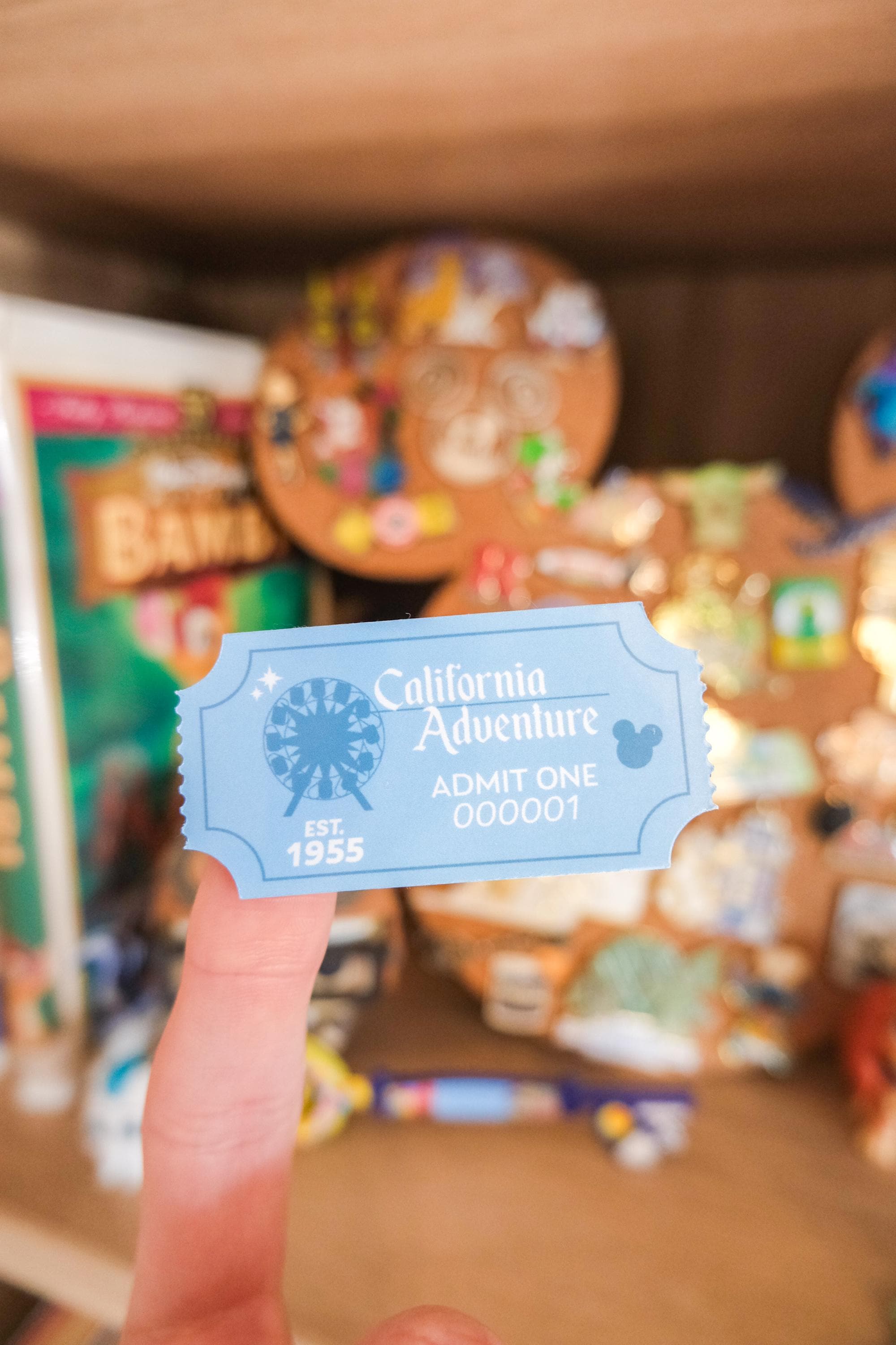 Disneyland Park Ticket Stickers