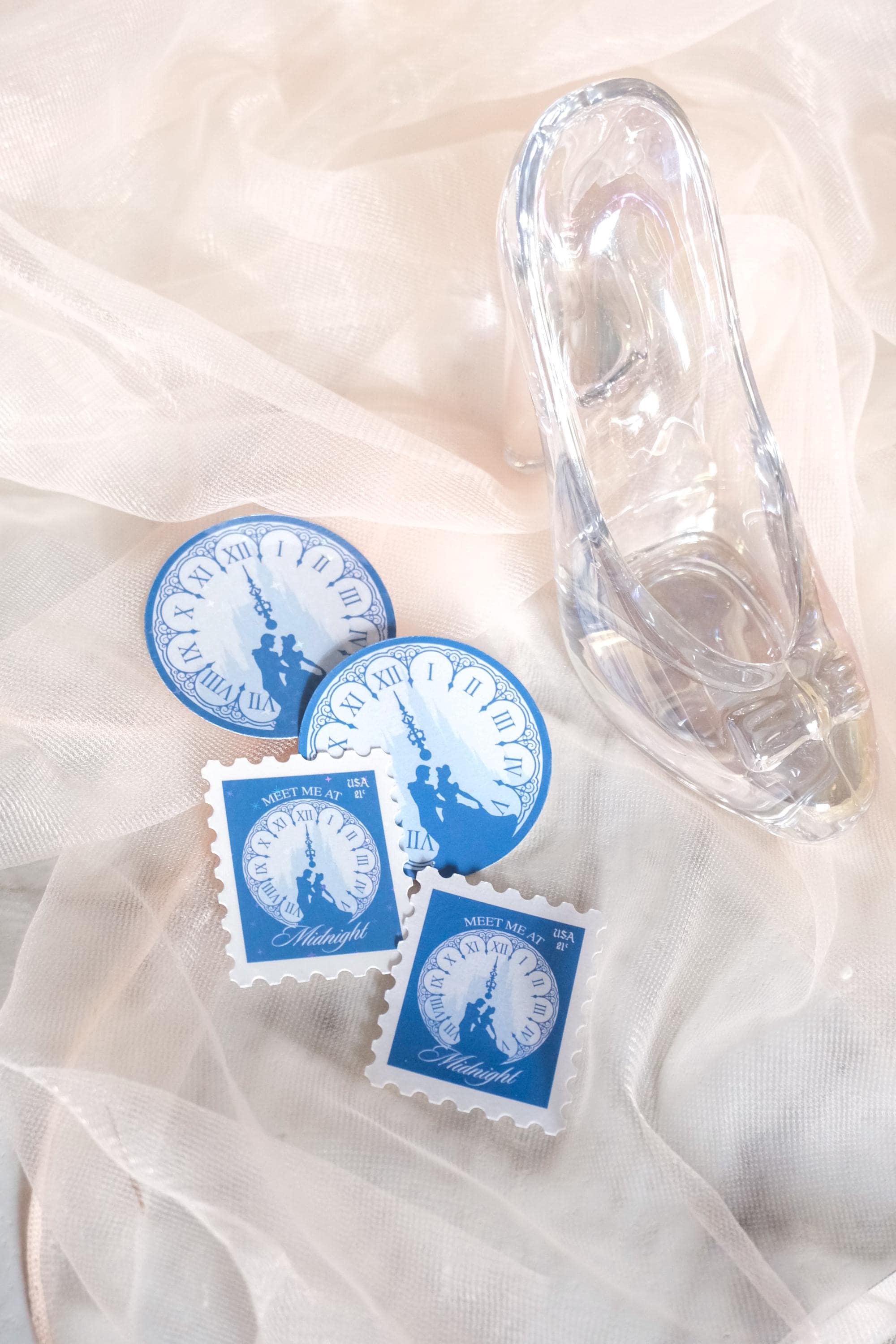 Meet Me at Midnight Cinderella Inspired Stamp Sticker