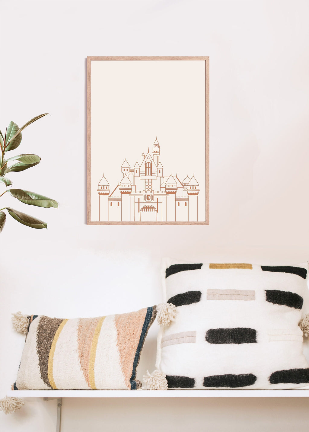 Boho Disneyland Castle, Digital Print