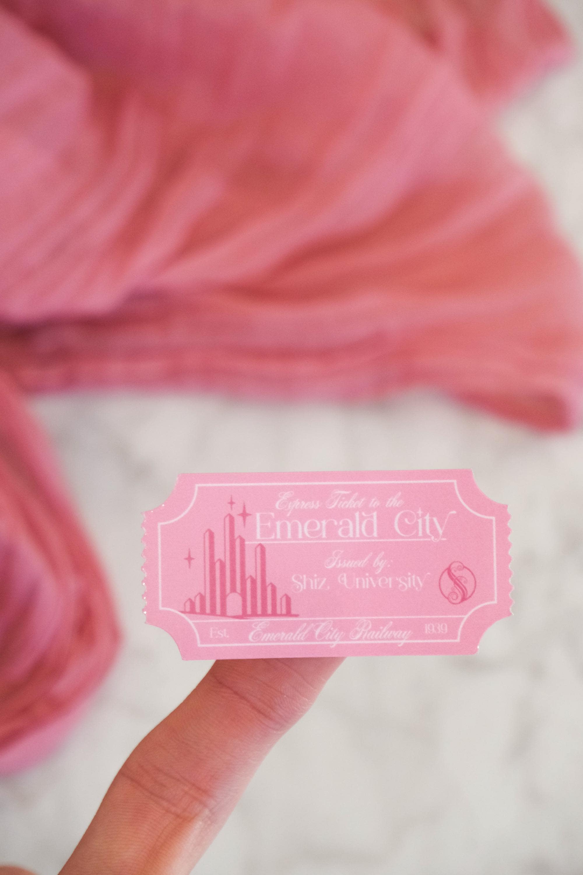 Emerald City Express Ticket Stickers