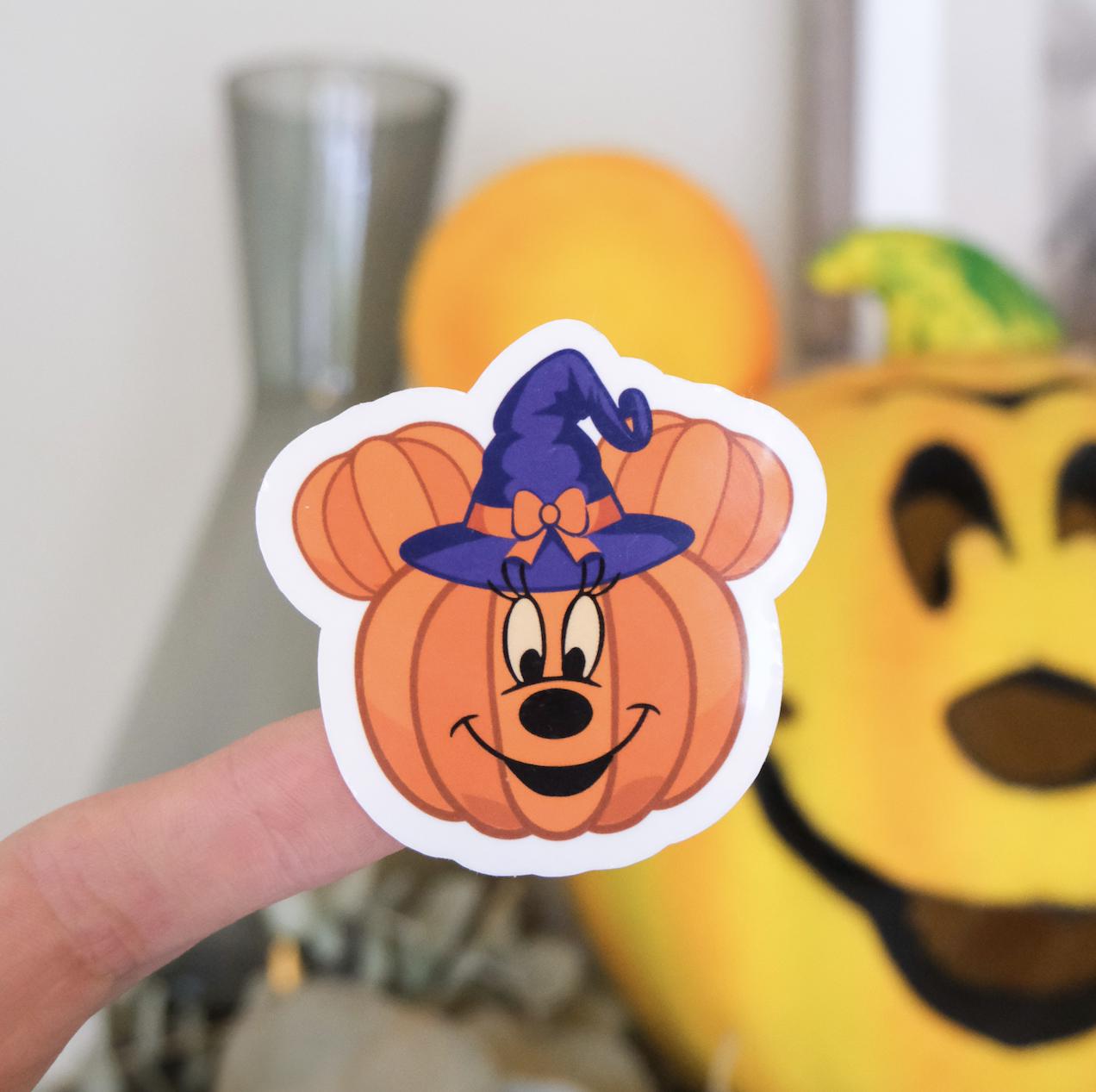 Minnie Jack-o-Lantern Sticker
