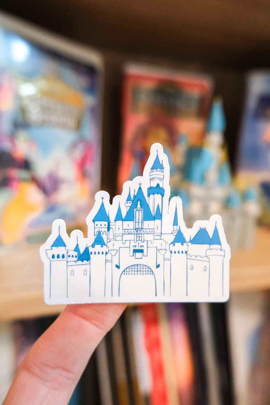 Sketchbook Sleeping Beauty Castle Sticker