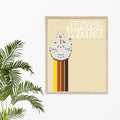 Vintage Star Wars Millennium Falcon, Digital Print