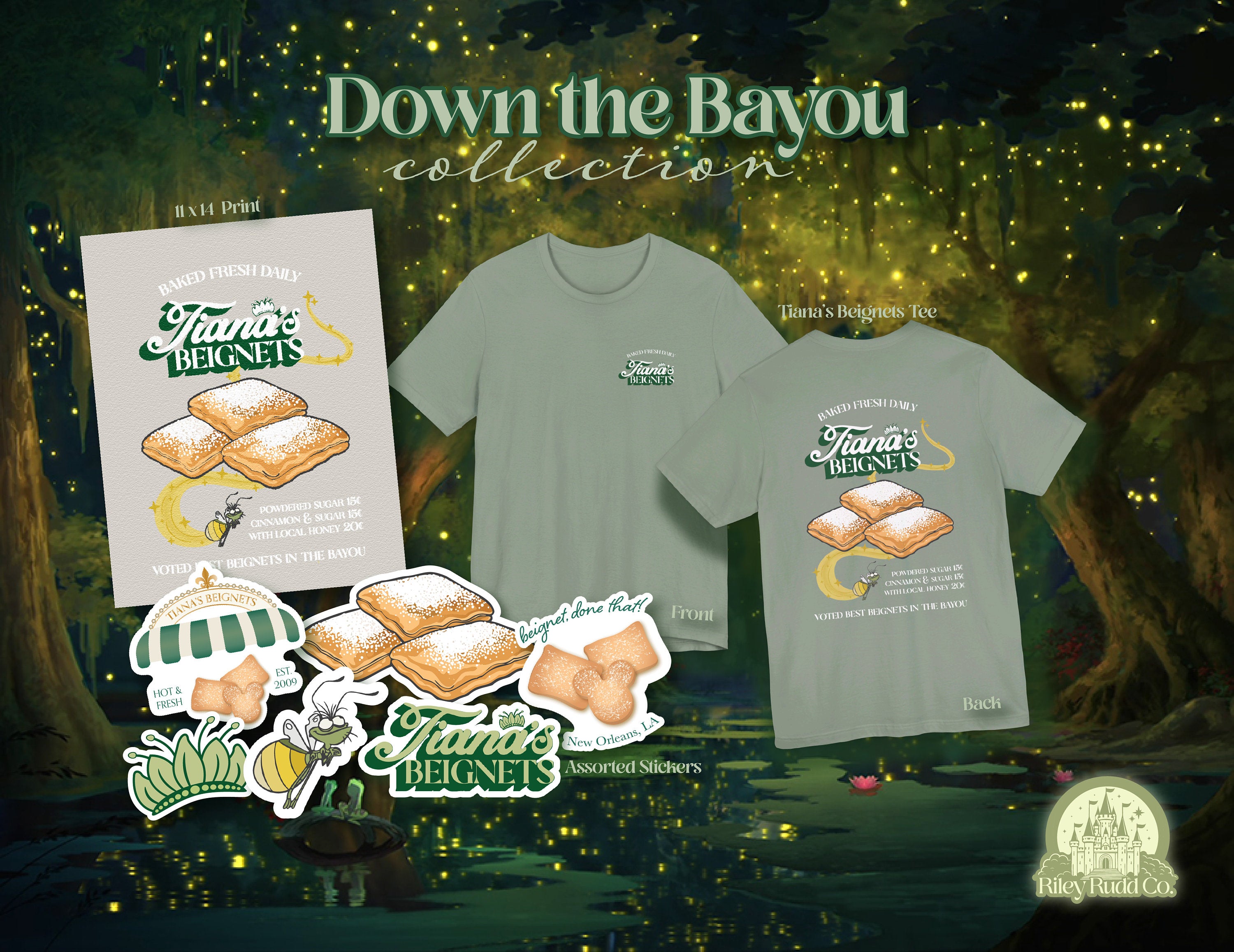 Tiana's Bayou Stickers