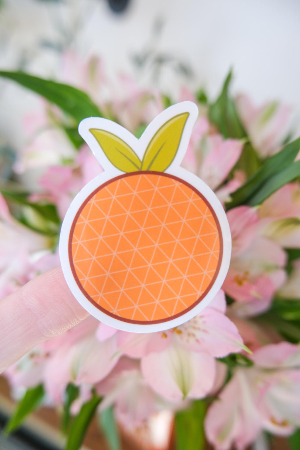 Geometric Citrus EPCOT Ball Sticker