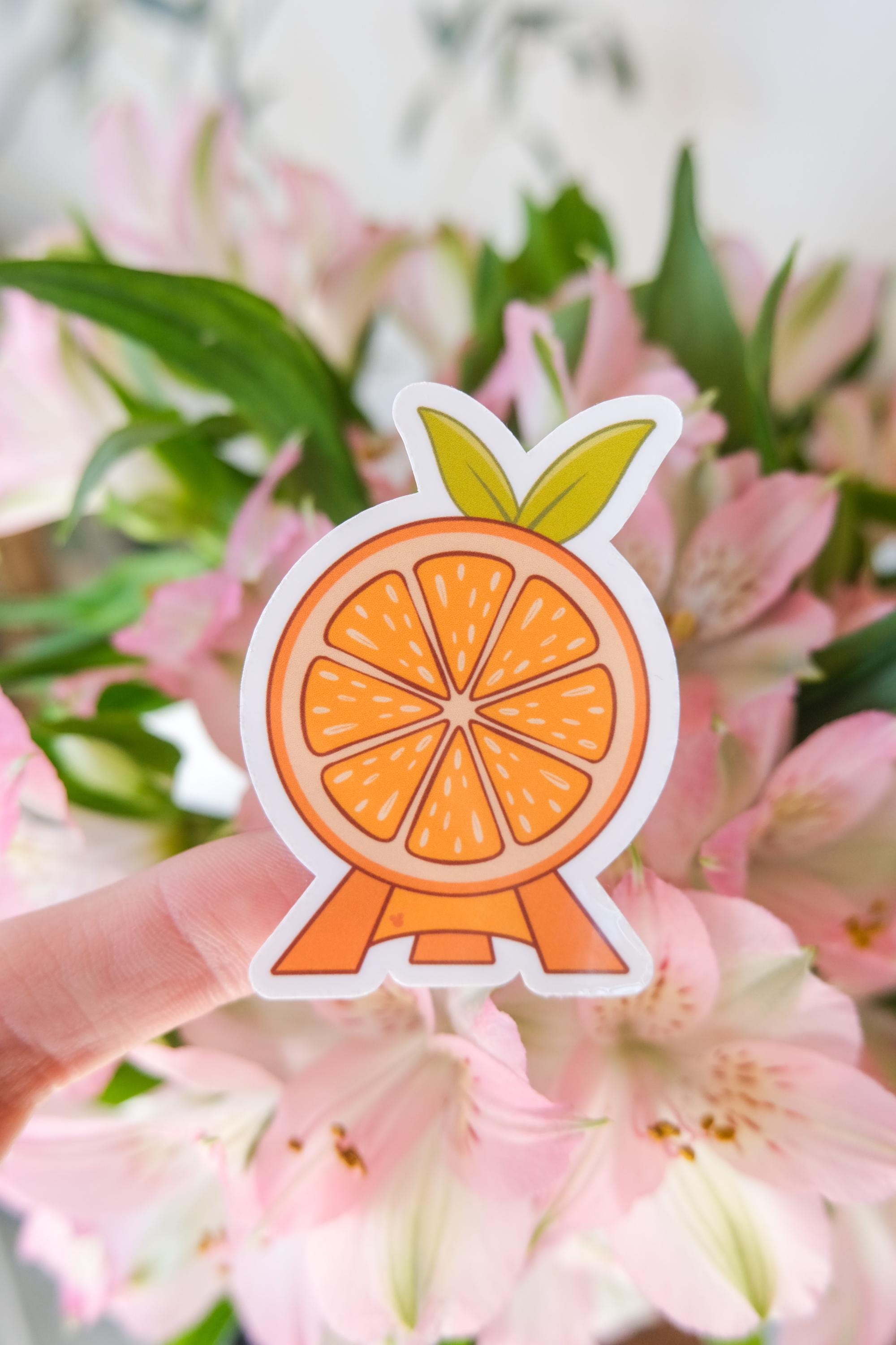 Orange EPCOT Ball Icon Sticker
