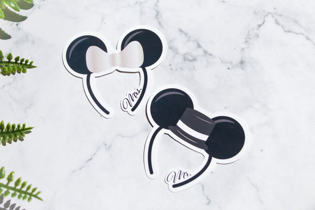 Mr. + Mrs. Mickey Wedding Ears