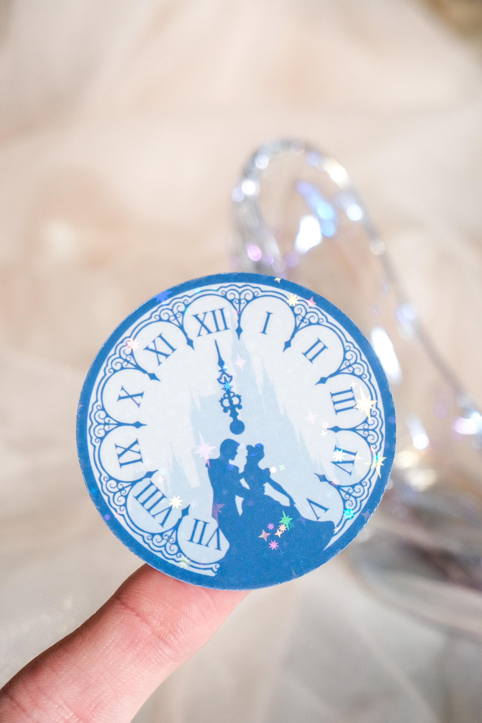Once Upon a Midnight Clock Sticker