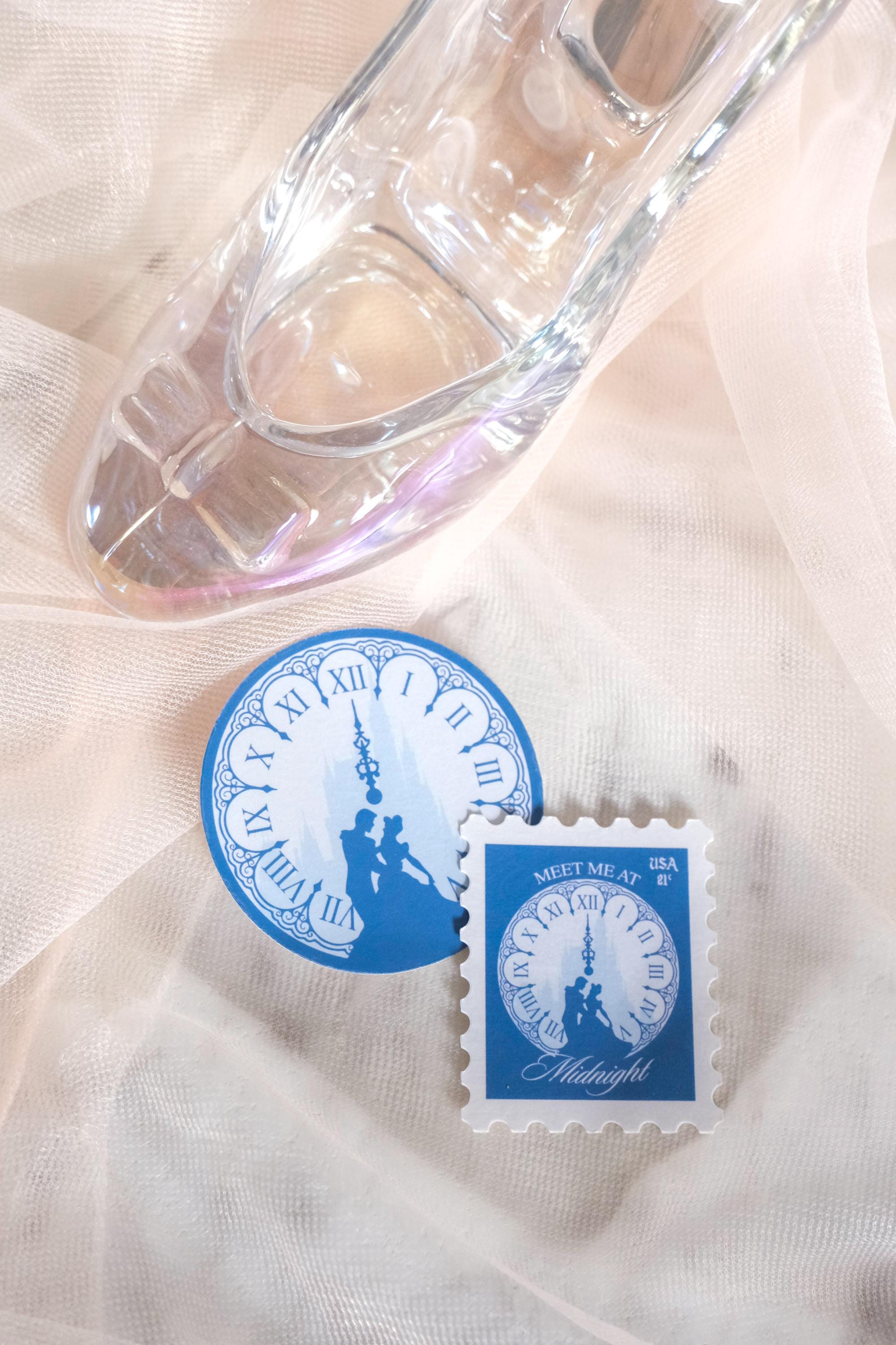 Meet Me at Midnight Cinderella Inspired Stamp Sticker
