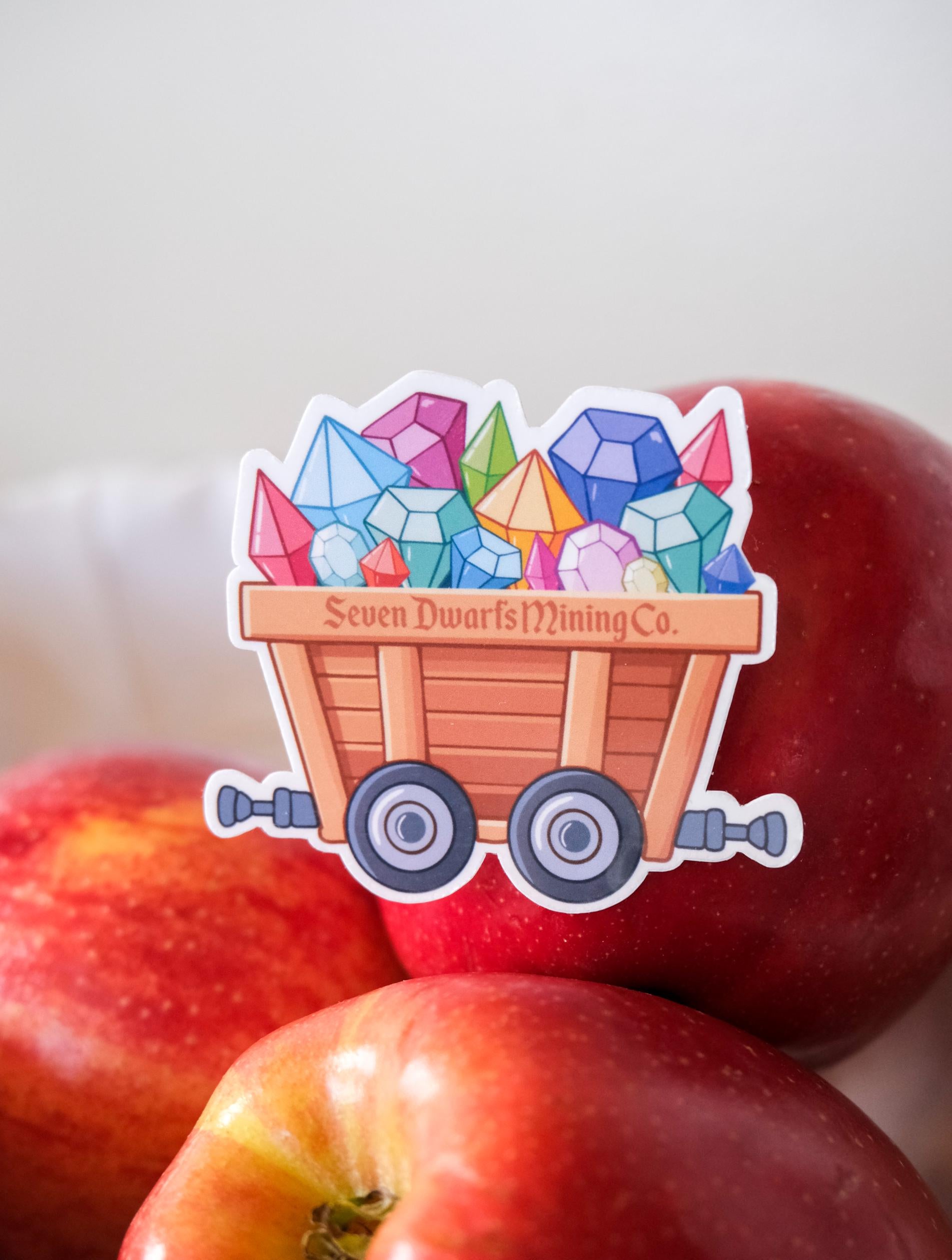 Seven Dwarfs Mining Co. Mine Cart Sticker