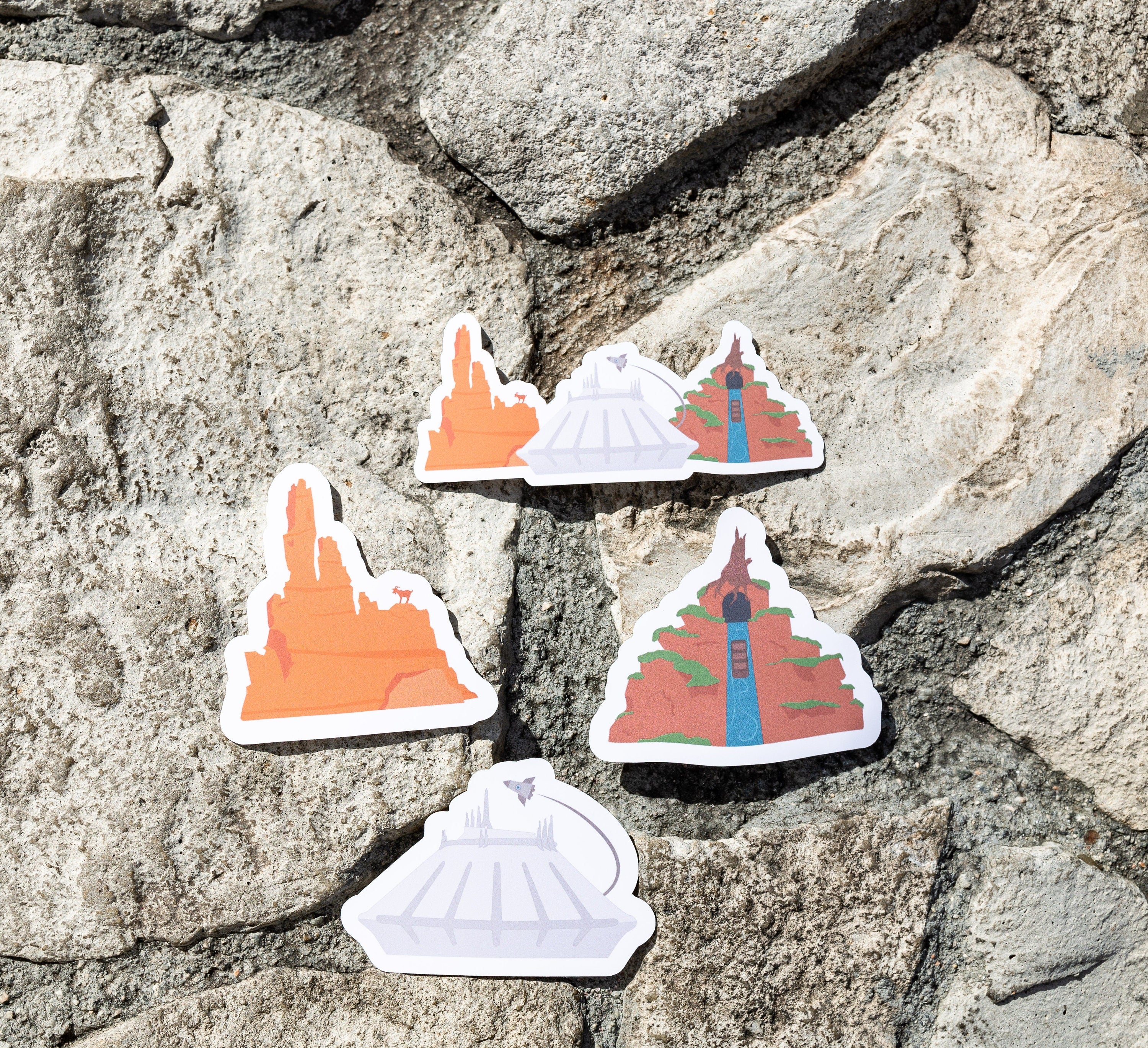 The Mountains Stickers