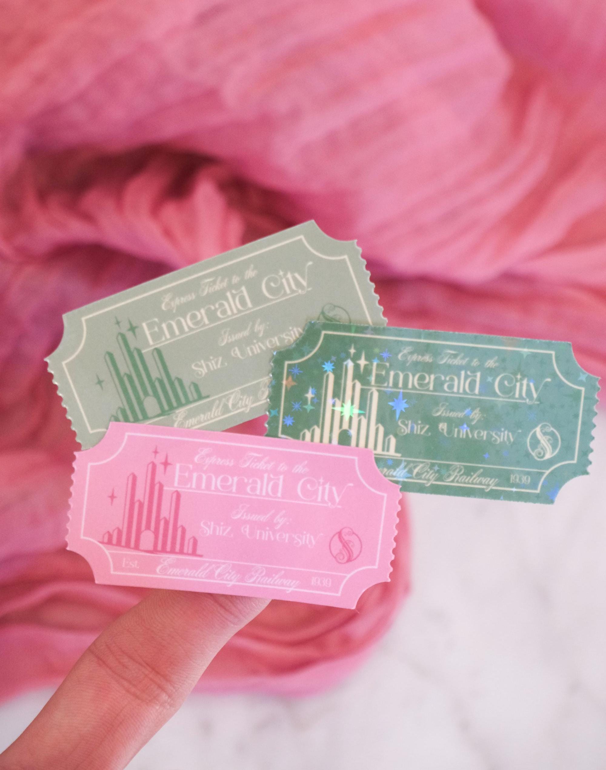 Emerald City Express Ticket Stickers