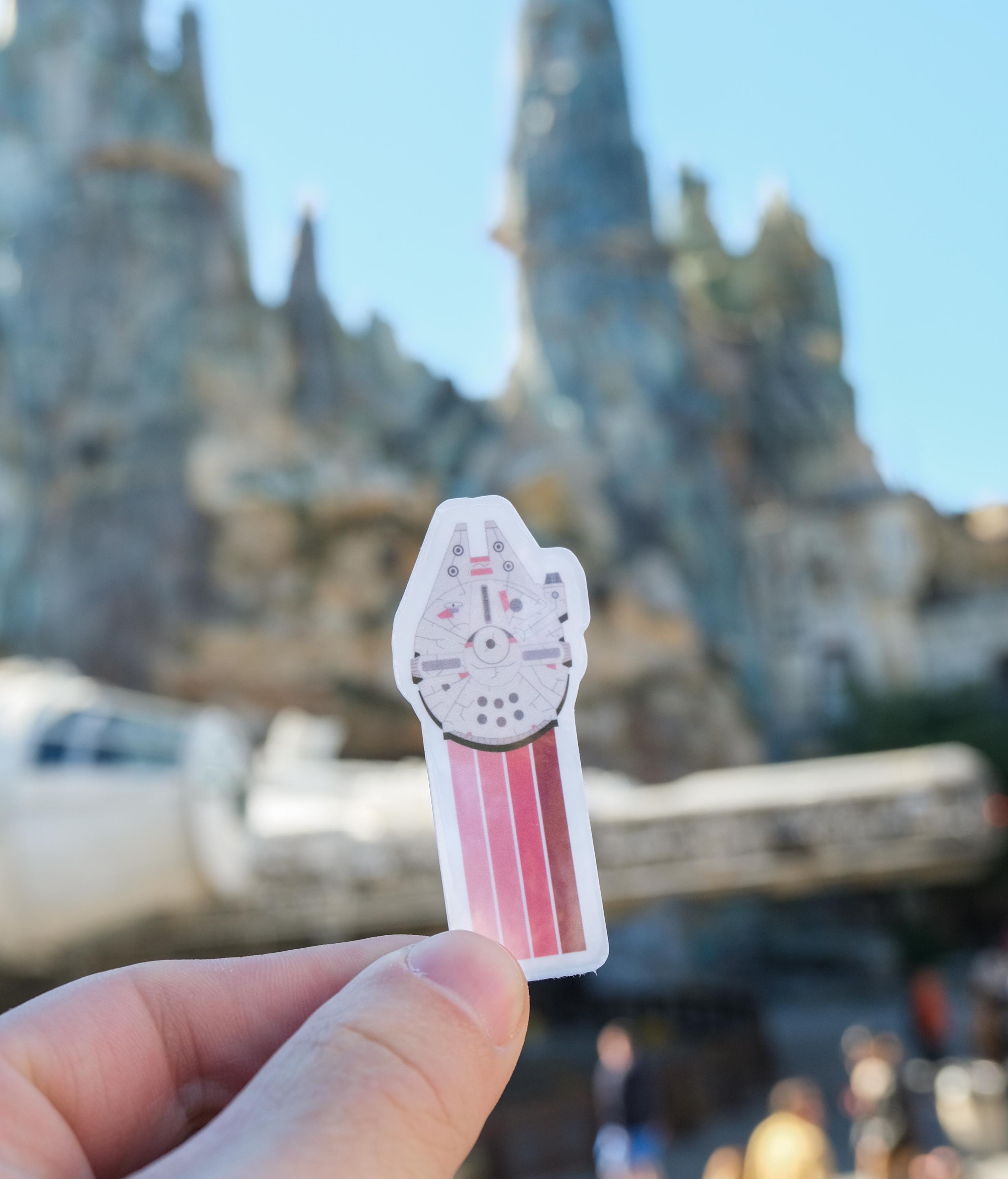 Star Wars Striped Millennium Falcon Stickers