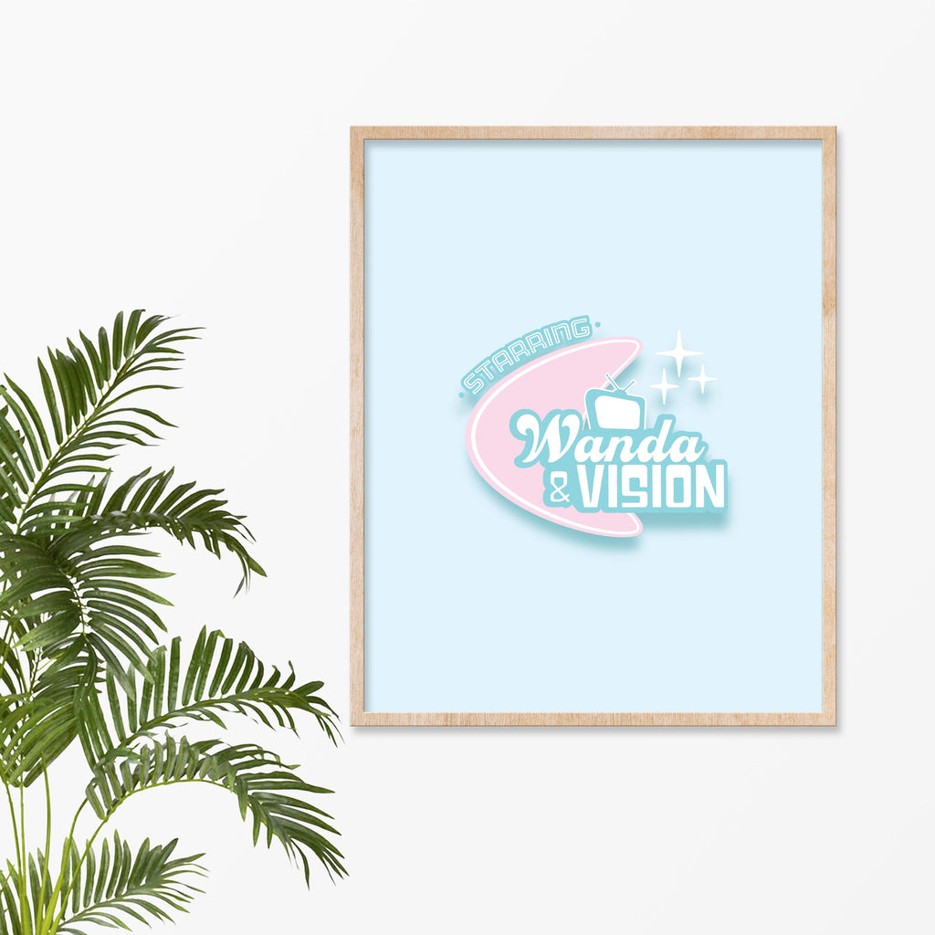Retro Wanda & Vision, Digital Print