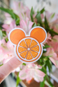 Orange Citrus Mickey Ears Sticker