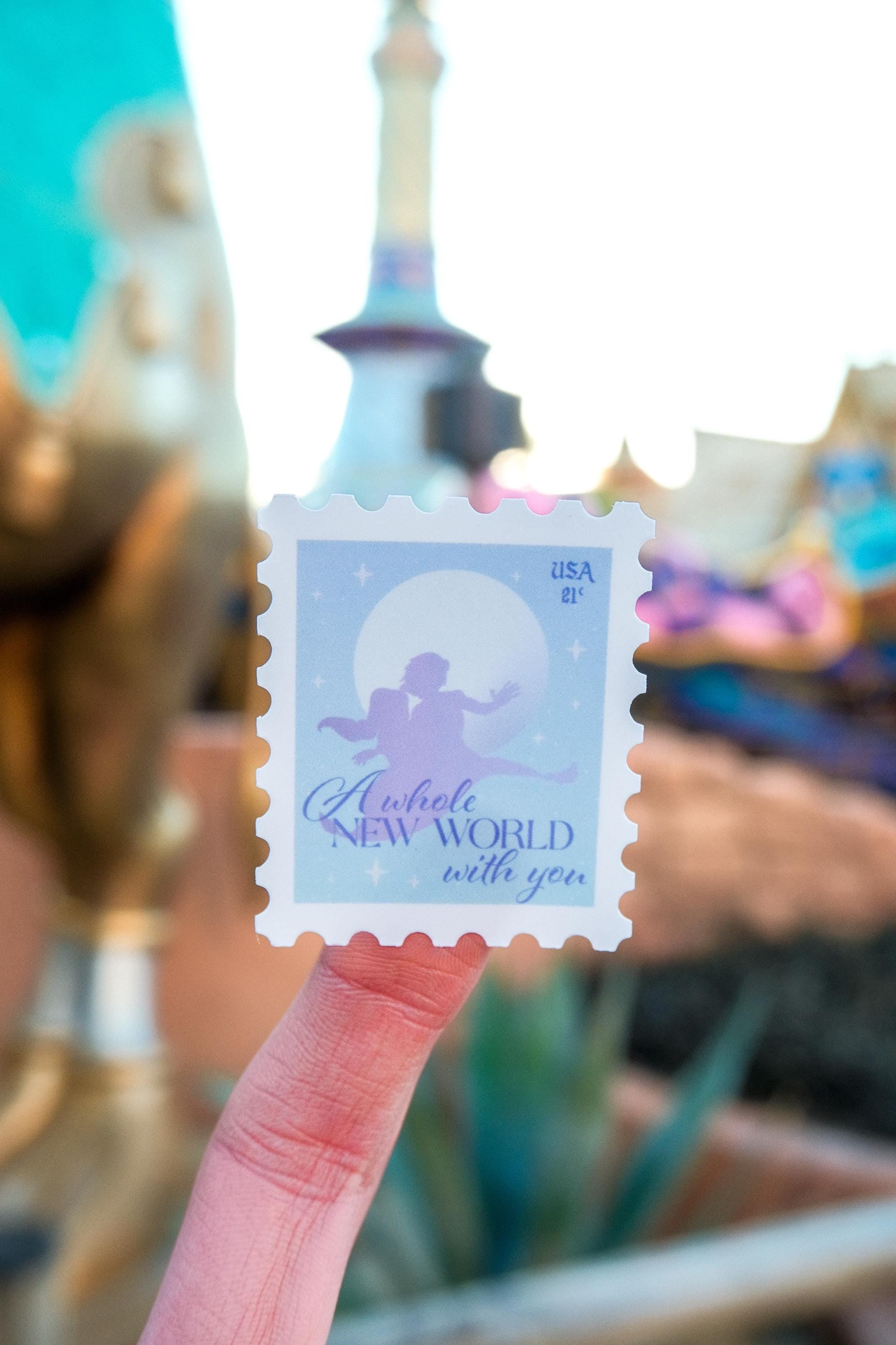 A Whole New World Stamp Sticker