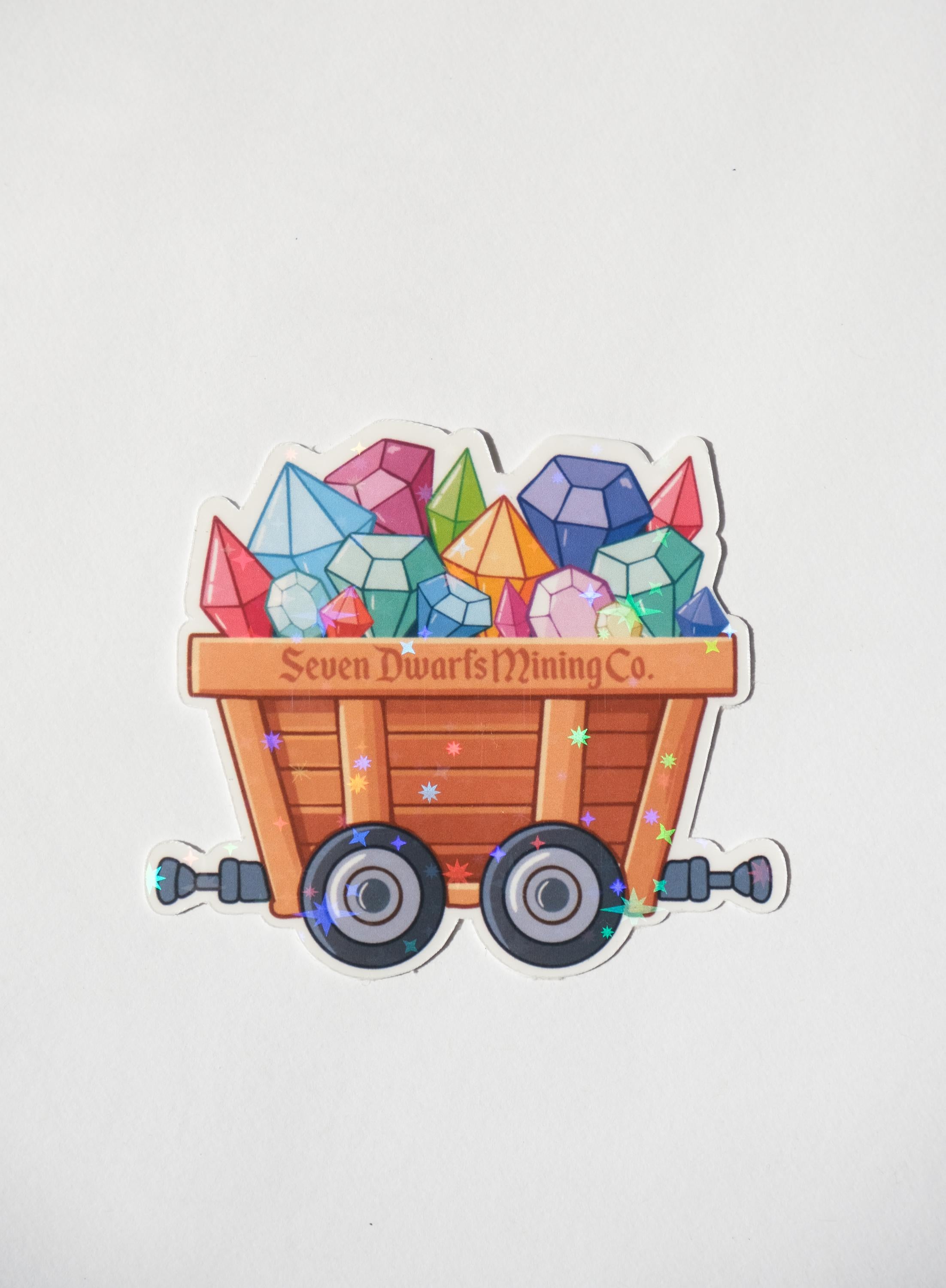 Seven Dwarfs Mining Co. Mine Cart Sticker