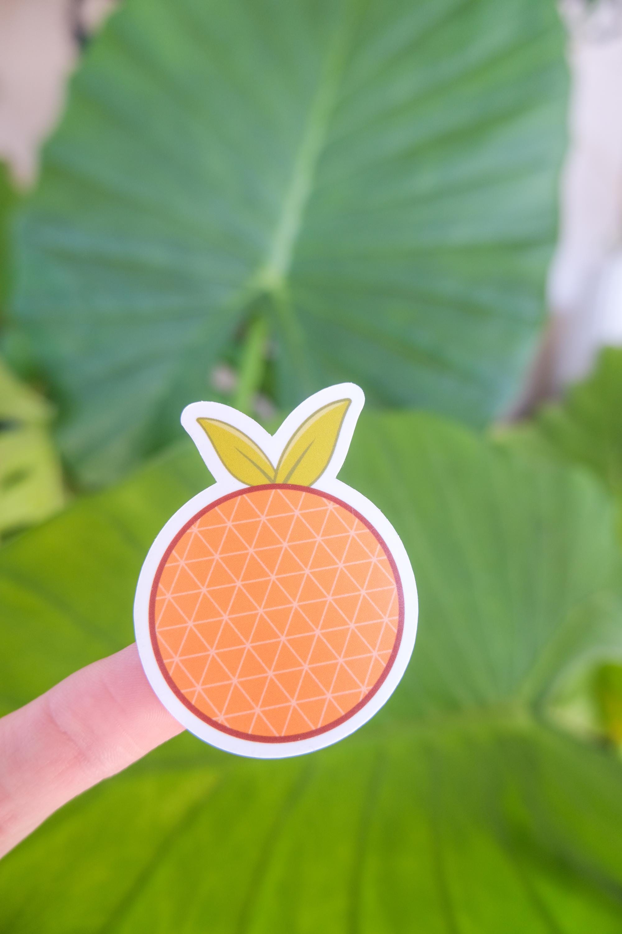Geometric Citrus EPCOT Ball Sticker
