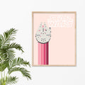 Pink Star Wars Millennium Falcon, Digital Print
