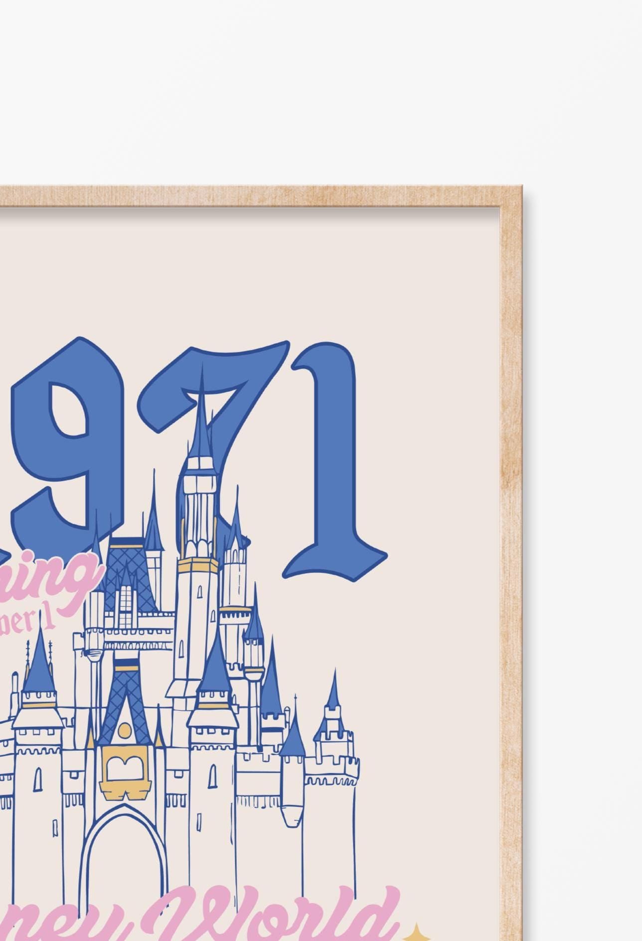 1971 Opening Day Castle, Digital Print