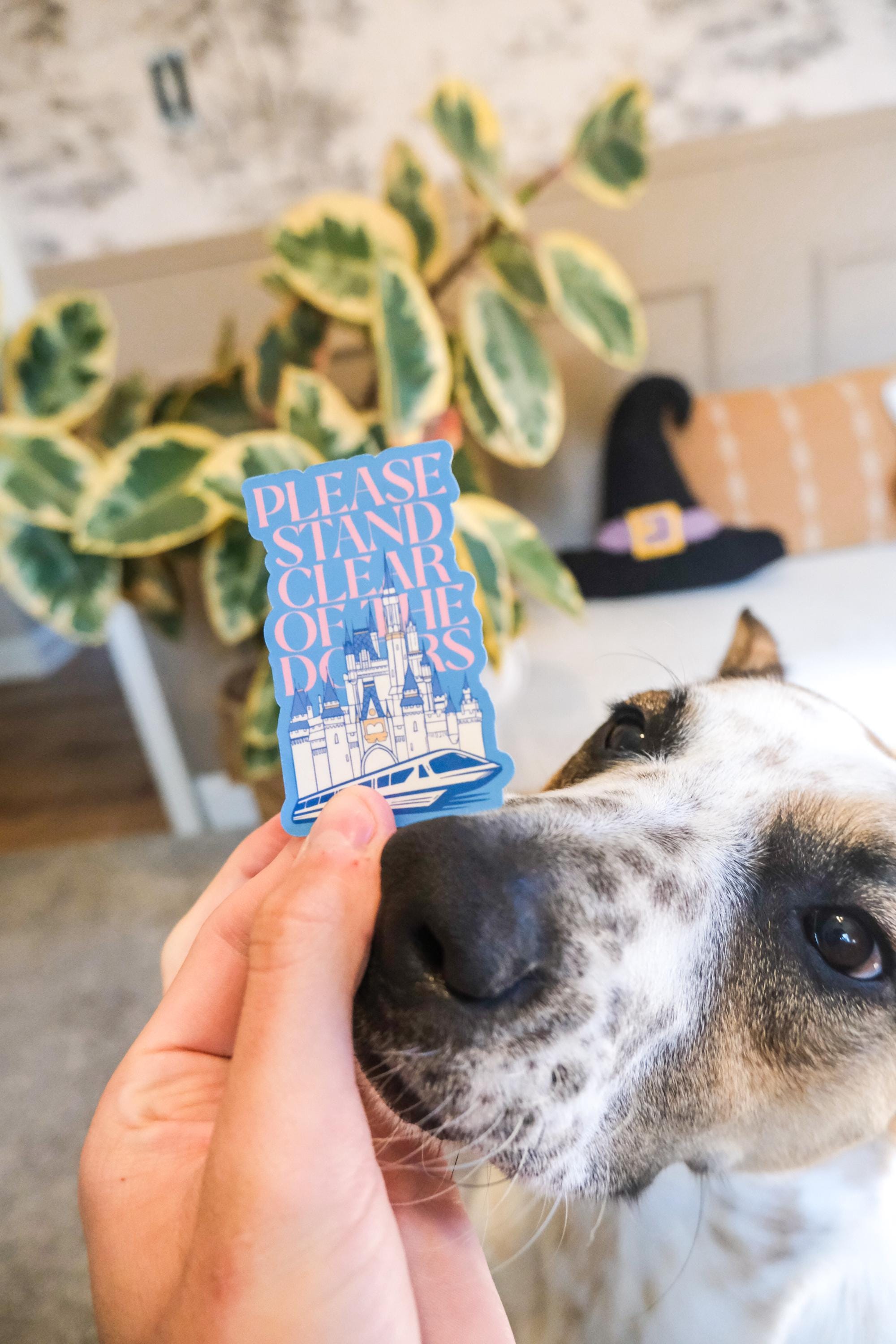 Stand Clear of the Doors Disney World Castle Sticker