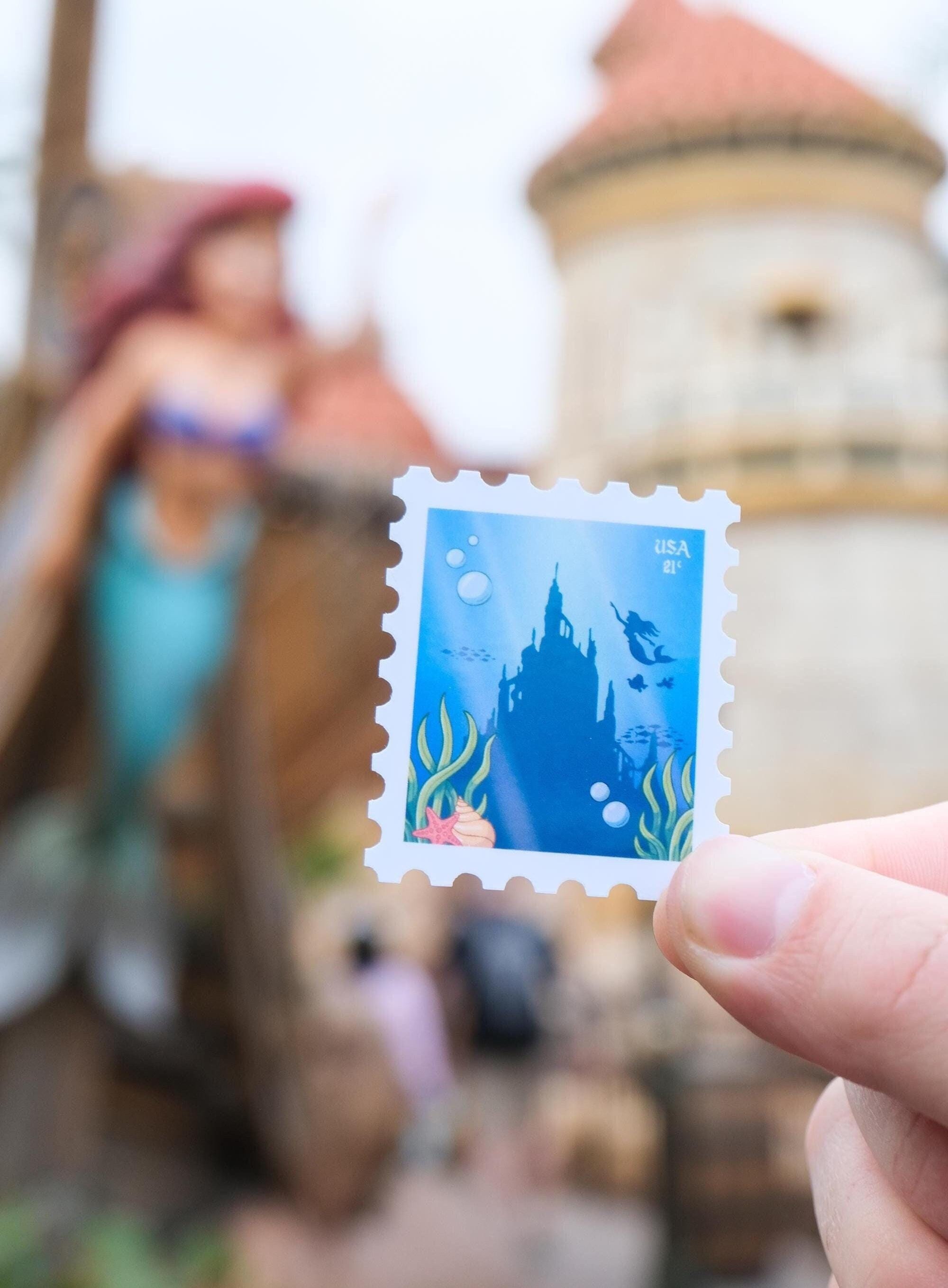 Little Mermaid Stamp Sticker