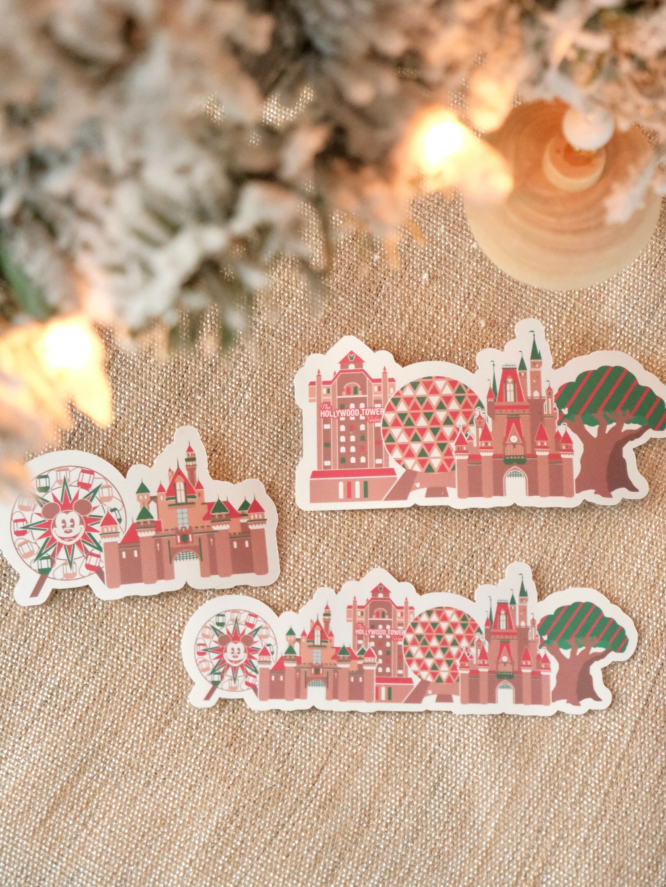 Gingerbread Disney Park Icon Stickers