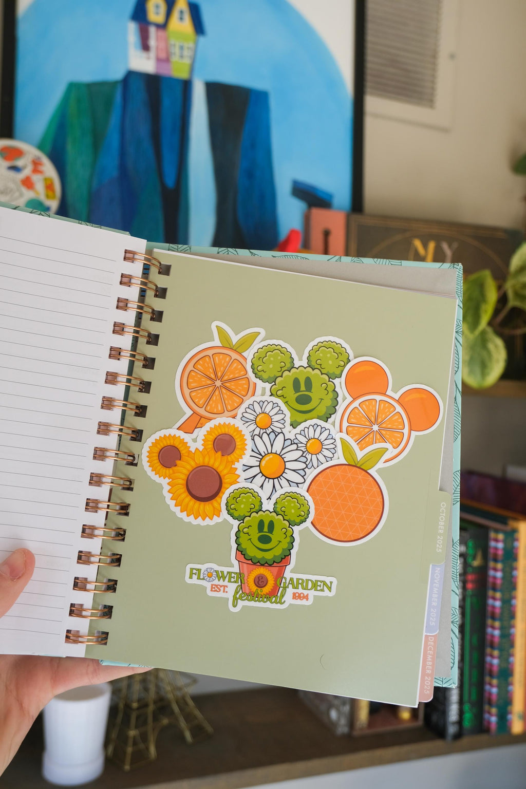 Orange Citrus Mickey Ears Sticker
