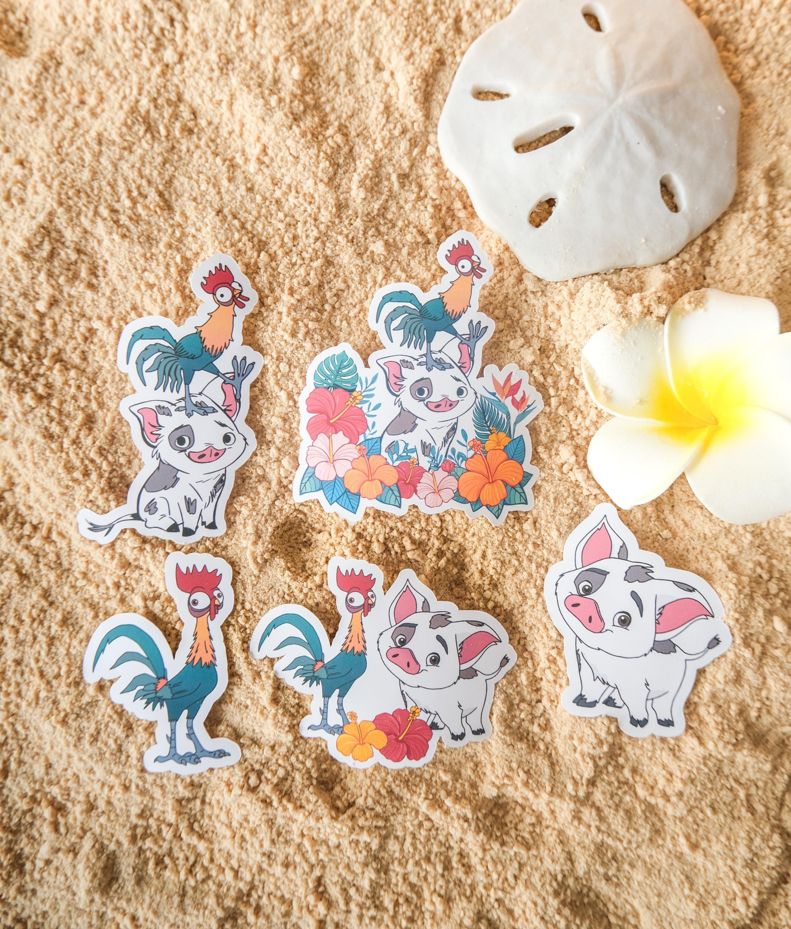 Pua + Hei Hei Tropical Stickers