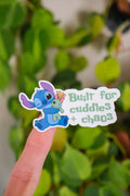Built for Cuddles + Chaos Stitch Sticker