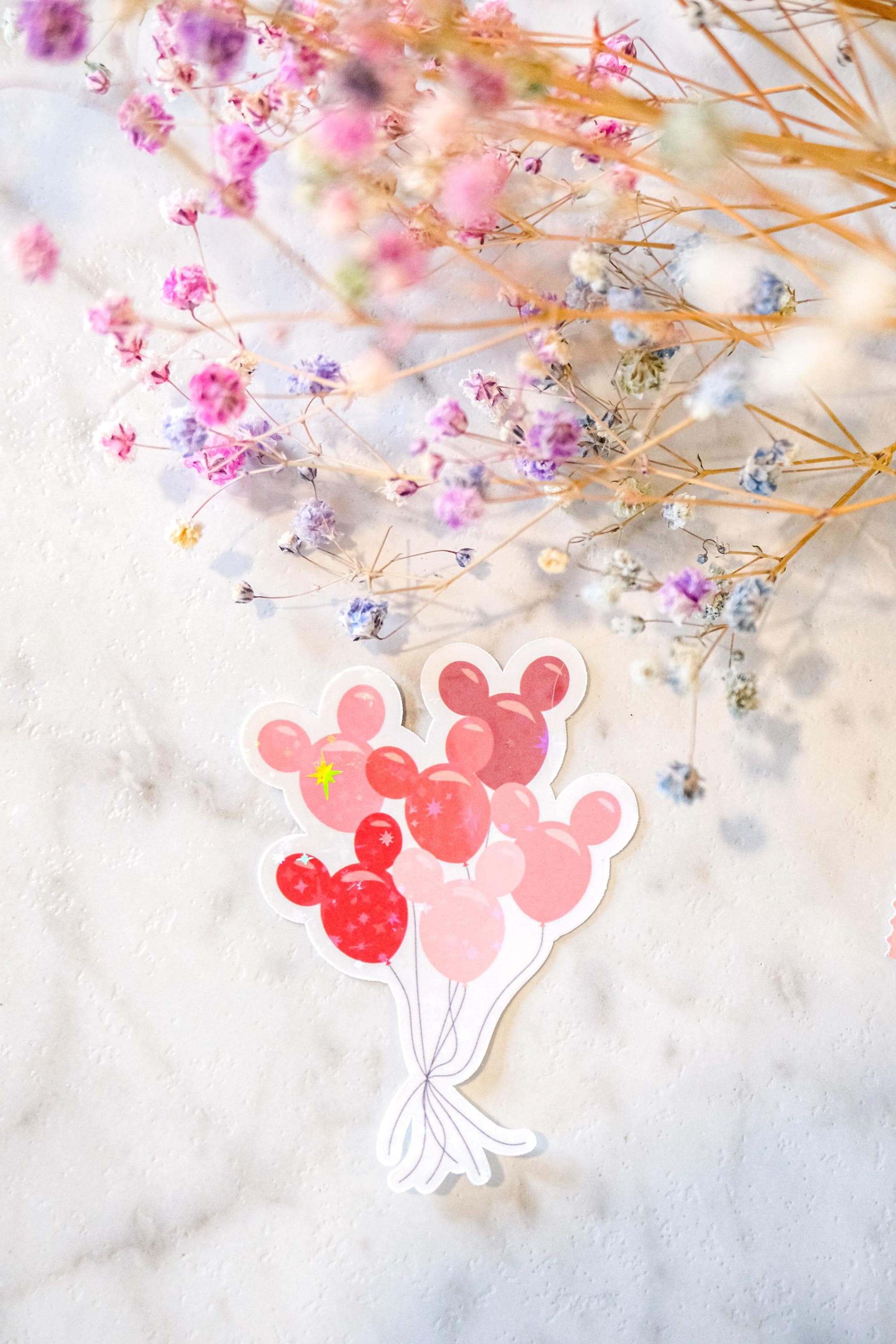 Valentine's Mickey Balloon Bouquet Sticker