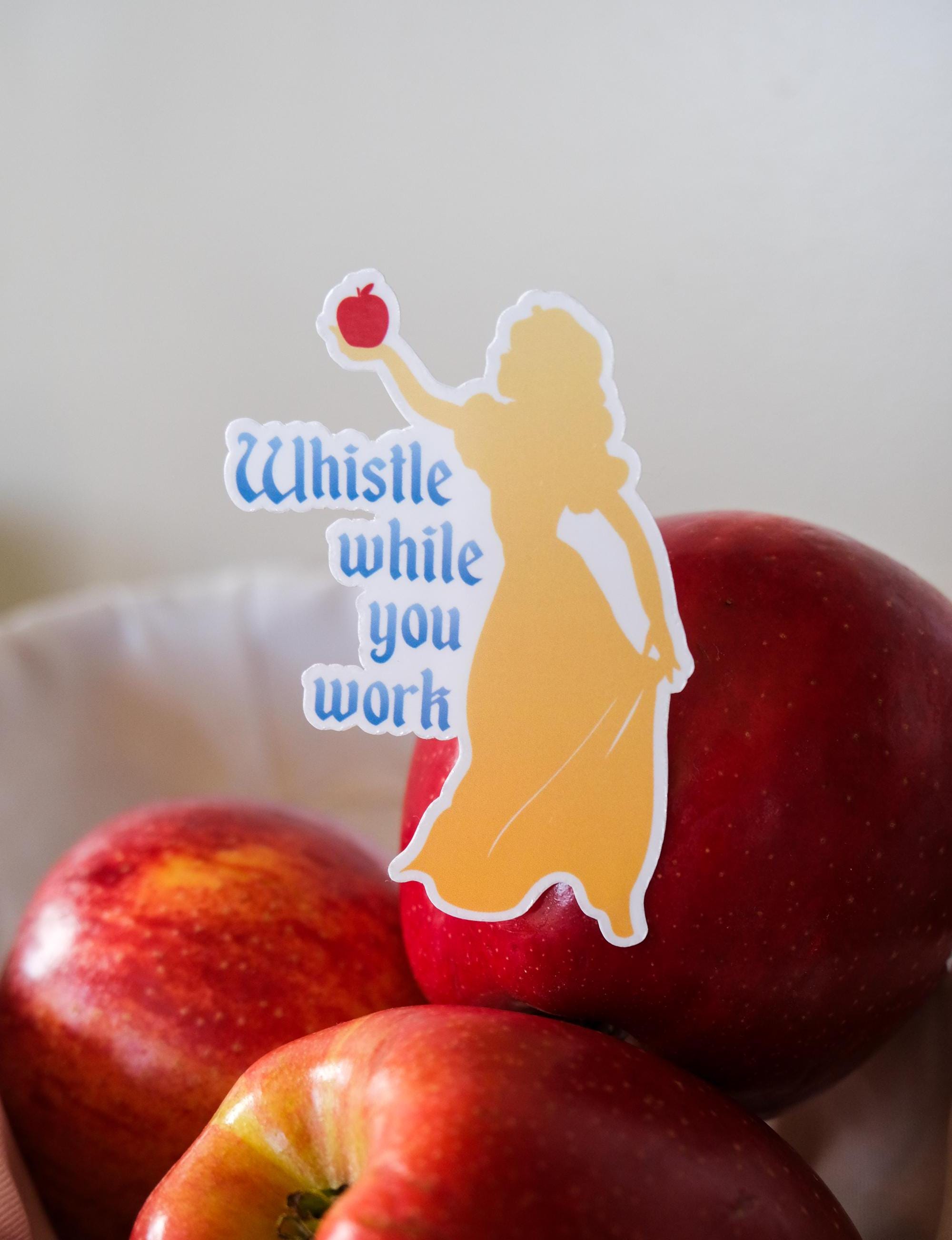 Whistle While You Work Princess Sticker