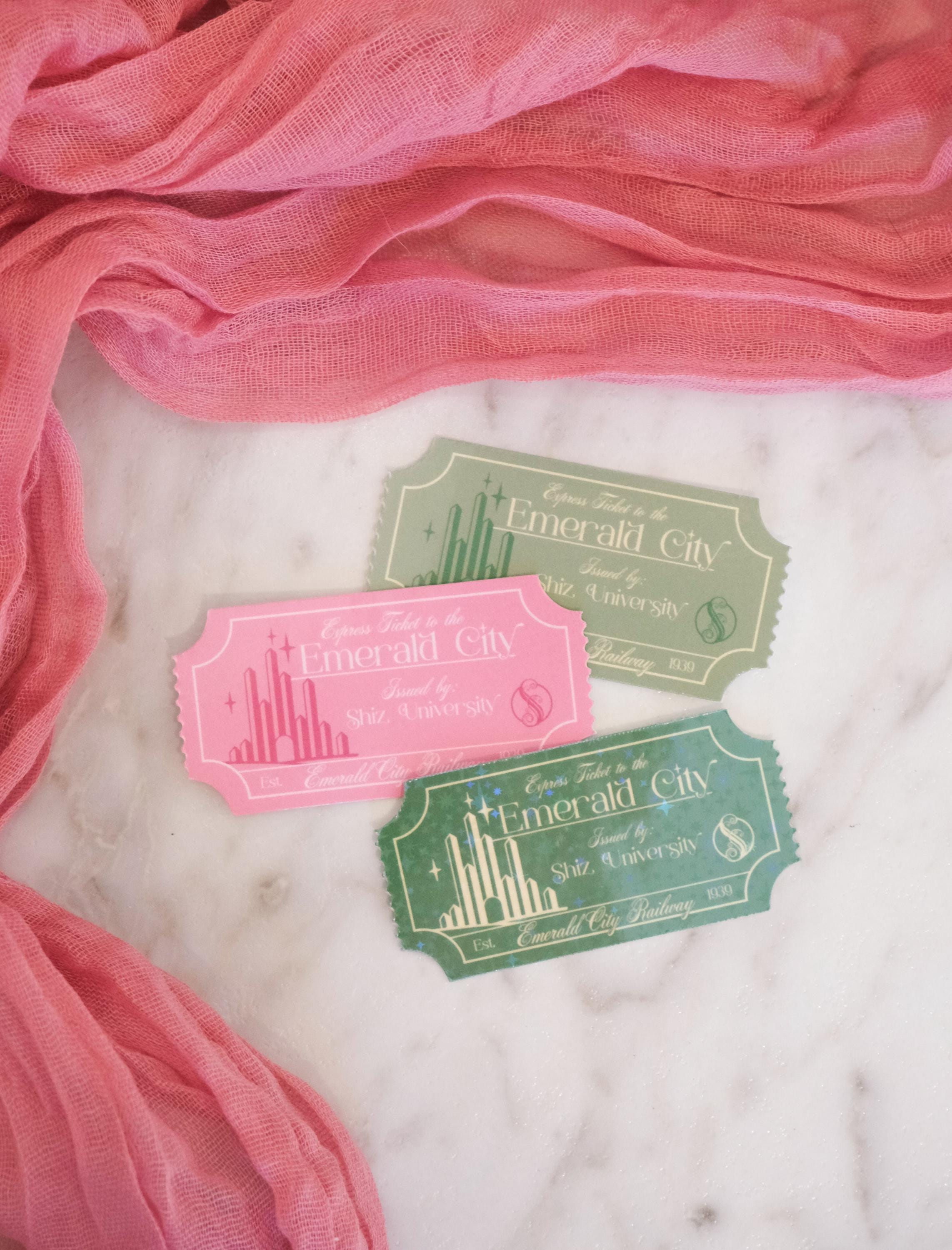 Emerald City Express Ticket Stickers