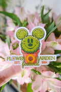 Mickey Flower & Garden Topiary Sticker