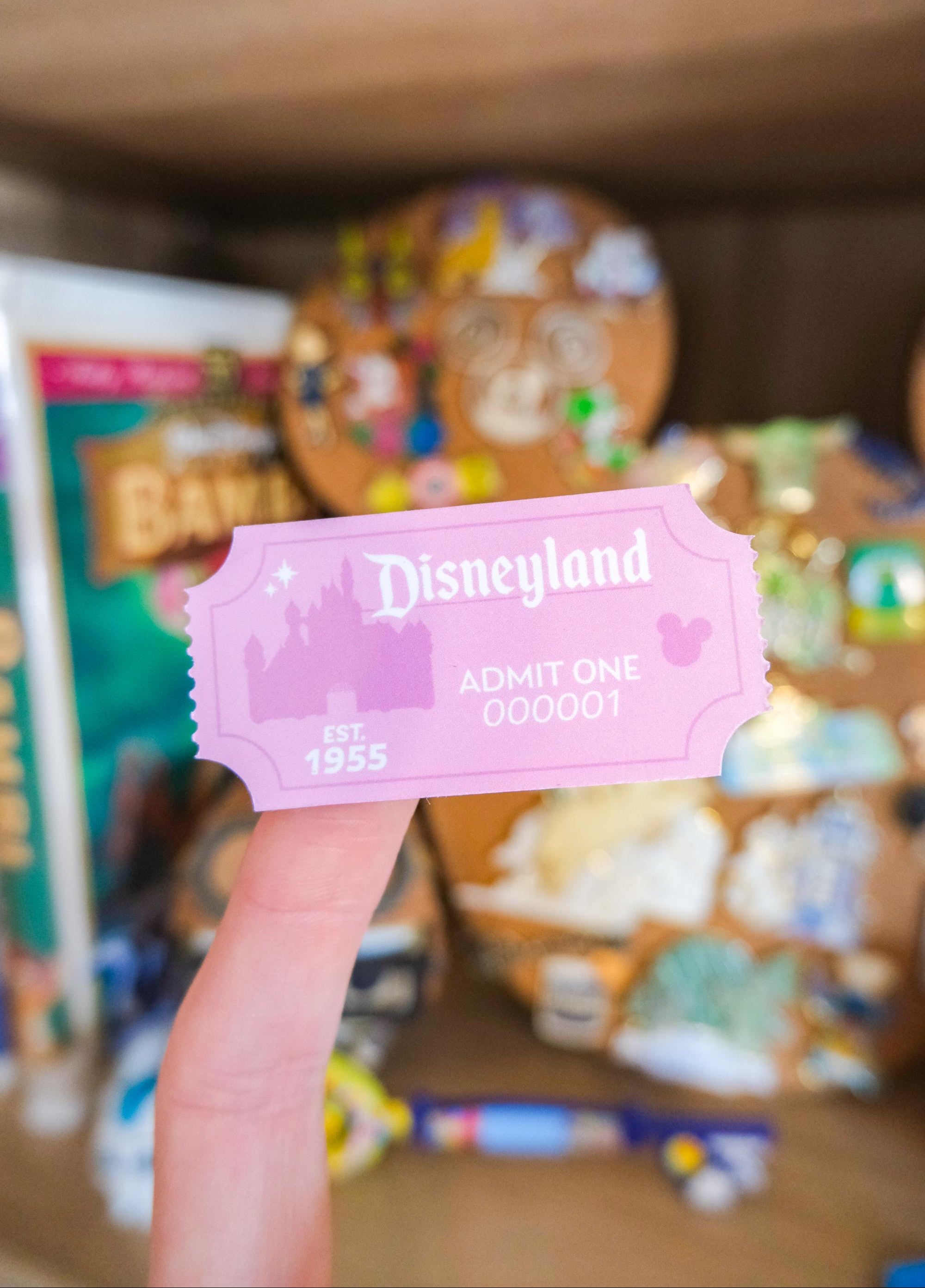Disneyland Park Ticket Stickers