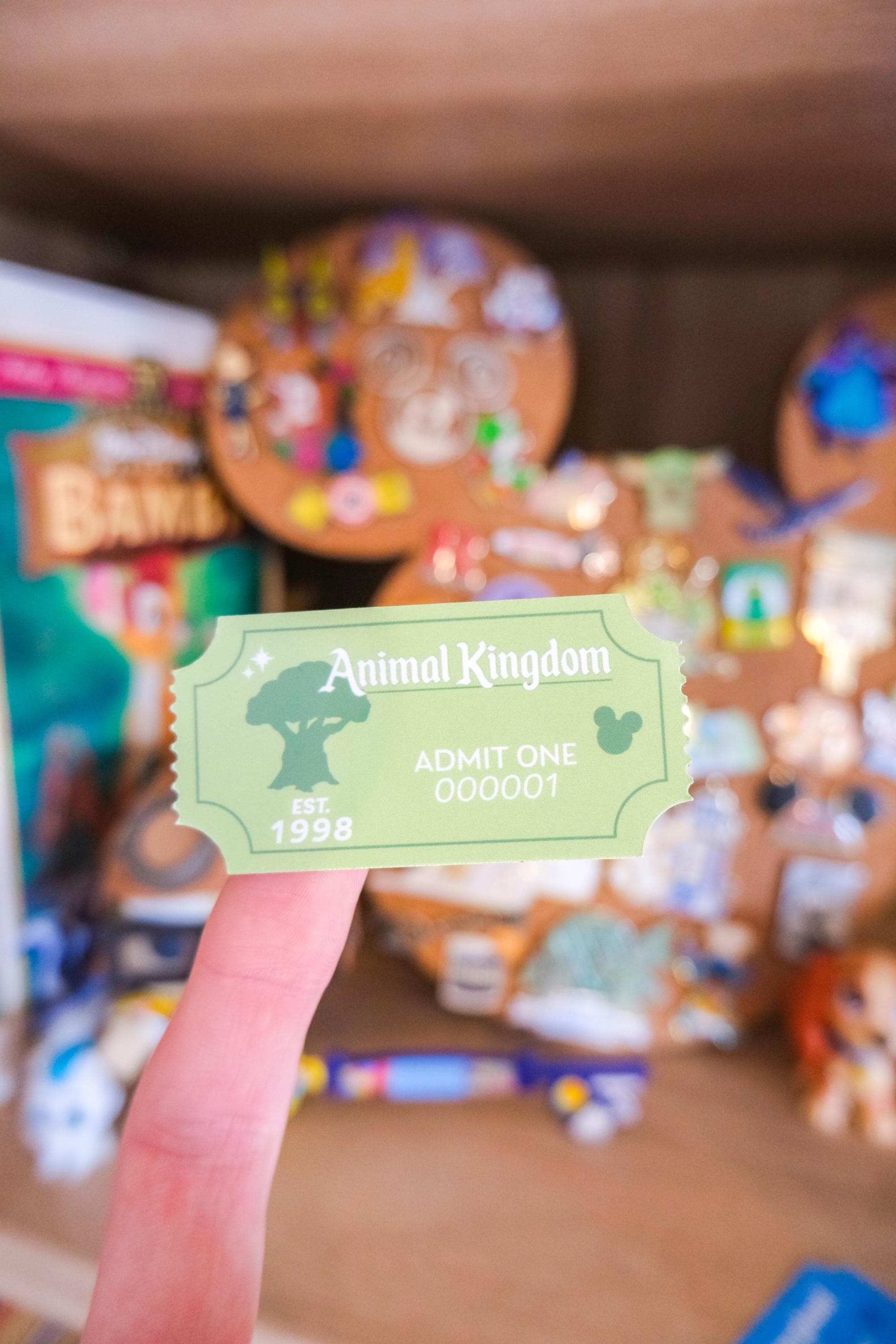 Walt Disney World Park Ticket Stickers