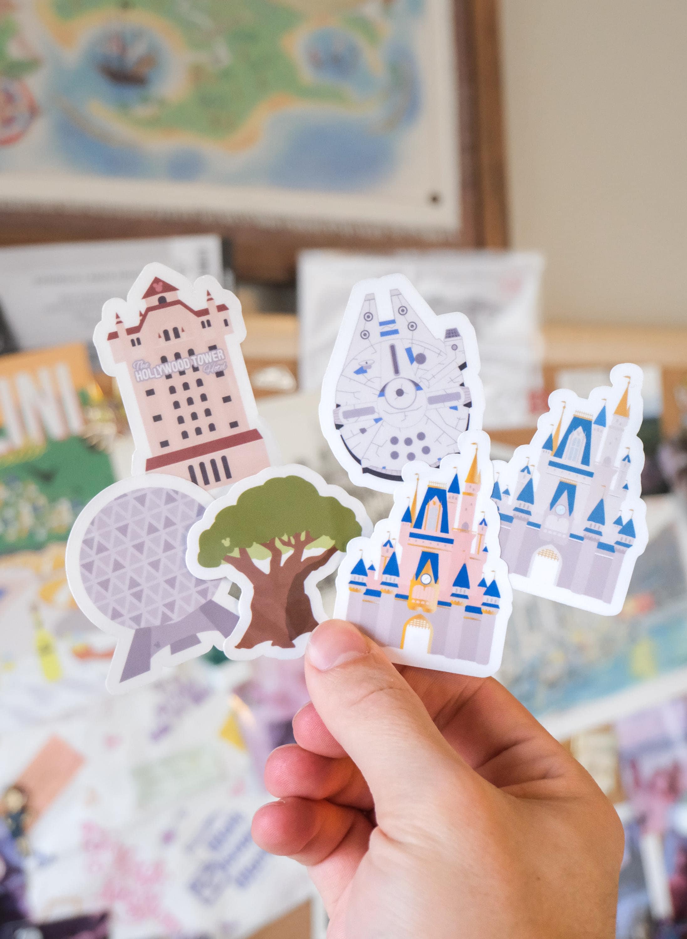Walt Disney World Park Icon Stickers