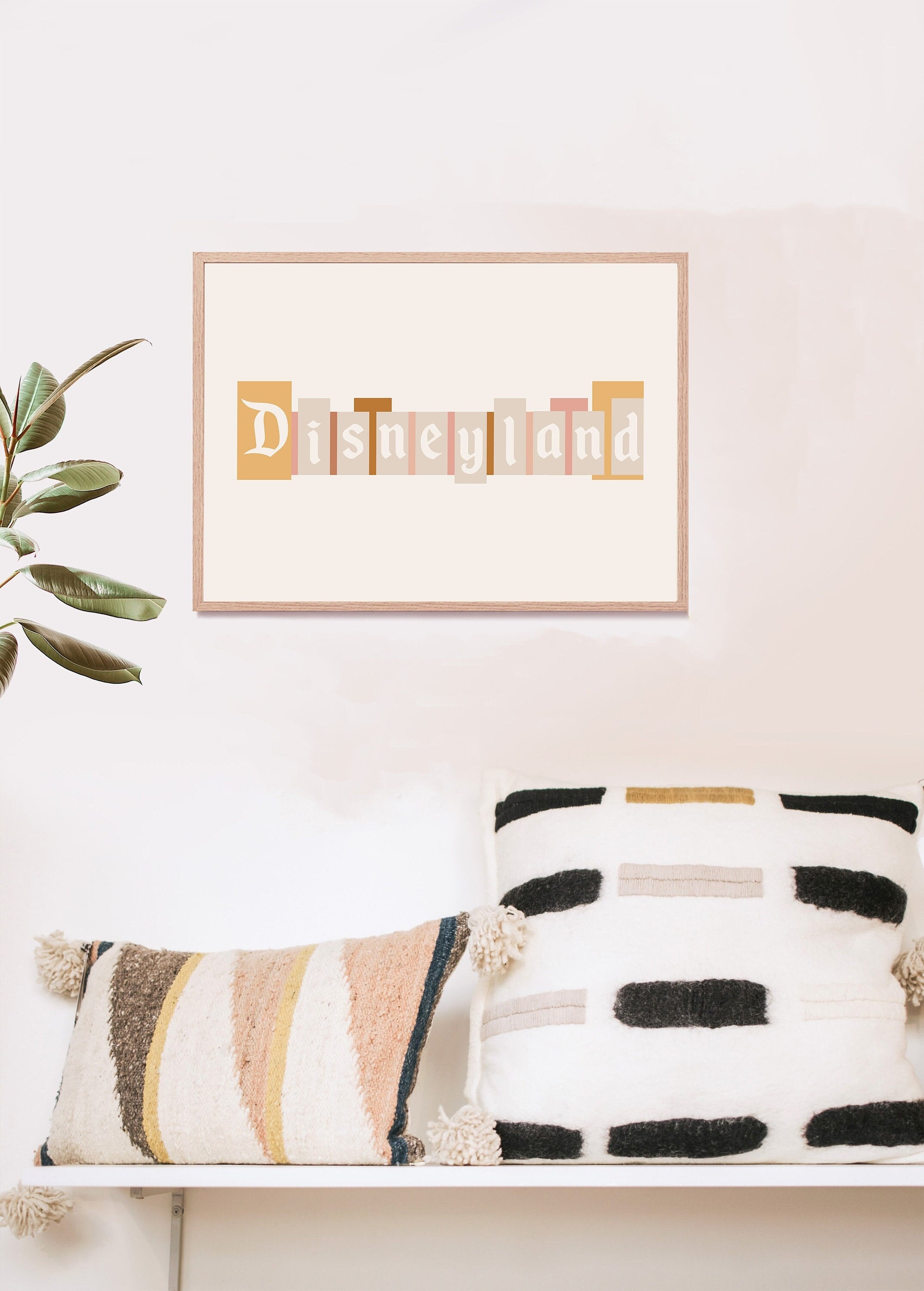 Boho Disneyland Sign, Digital Print