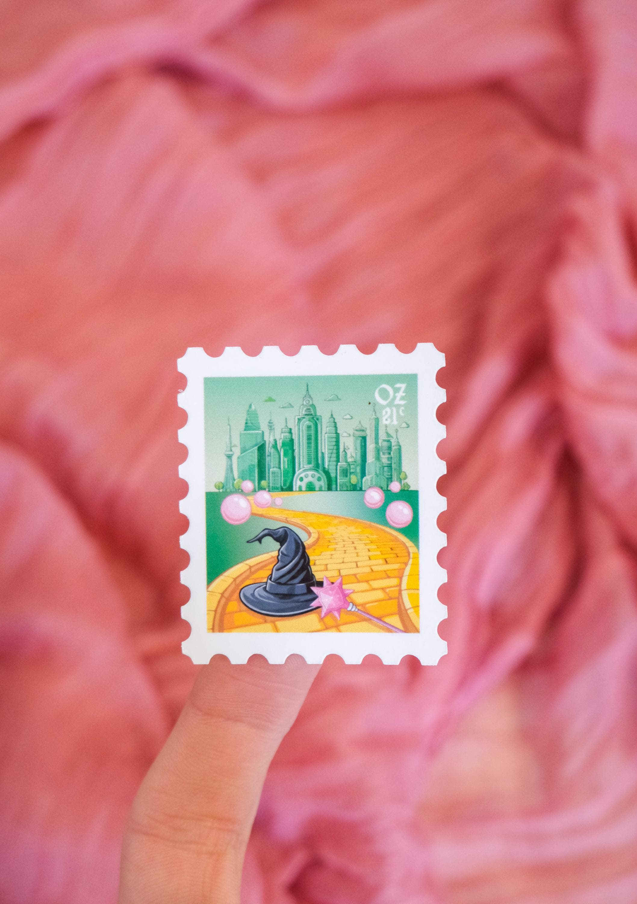 Yellow Brick Stamp Sticker