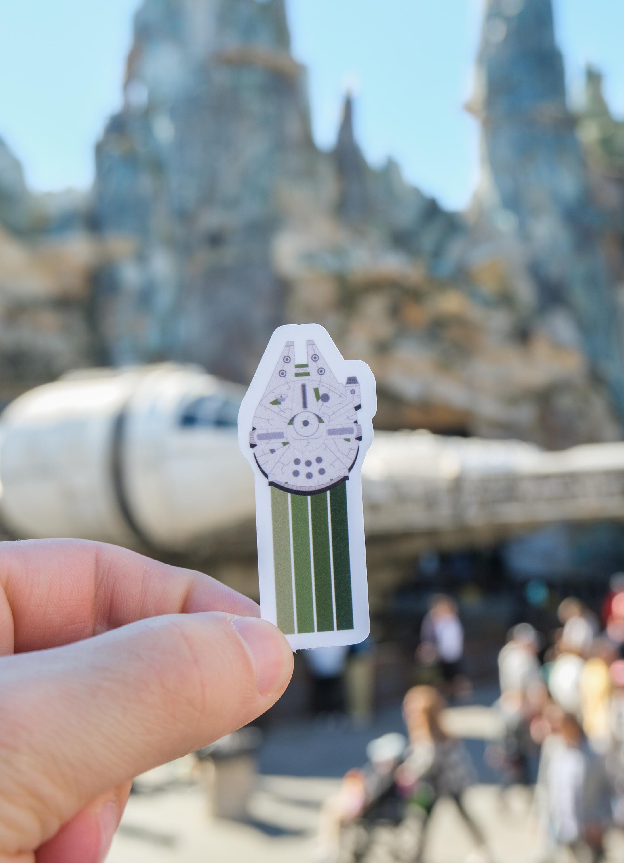 Star Wars Striped Millennium Falcon Stickers