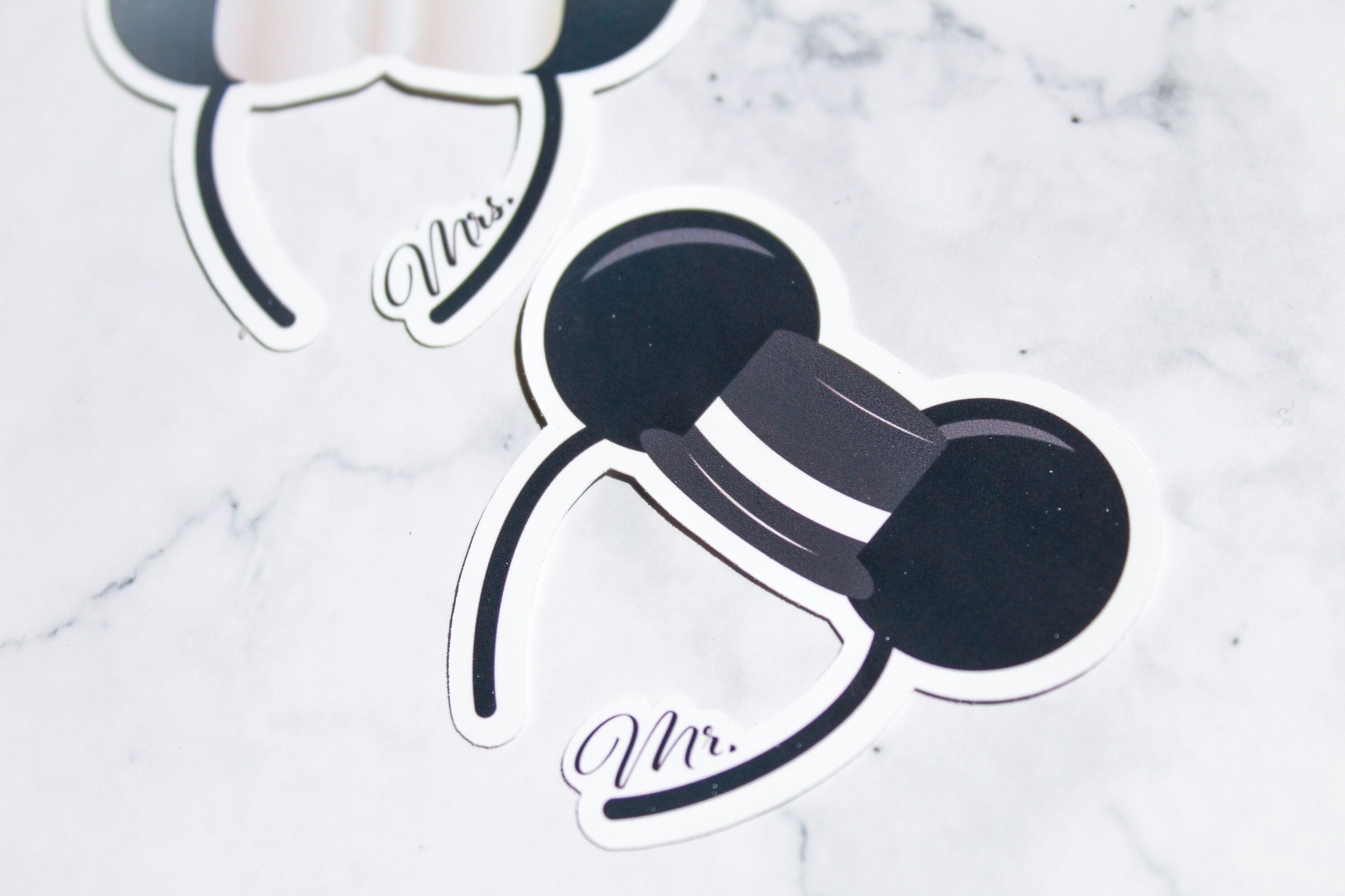 Mr. + Mrs. Mickey Wedding Ears