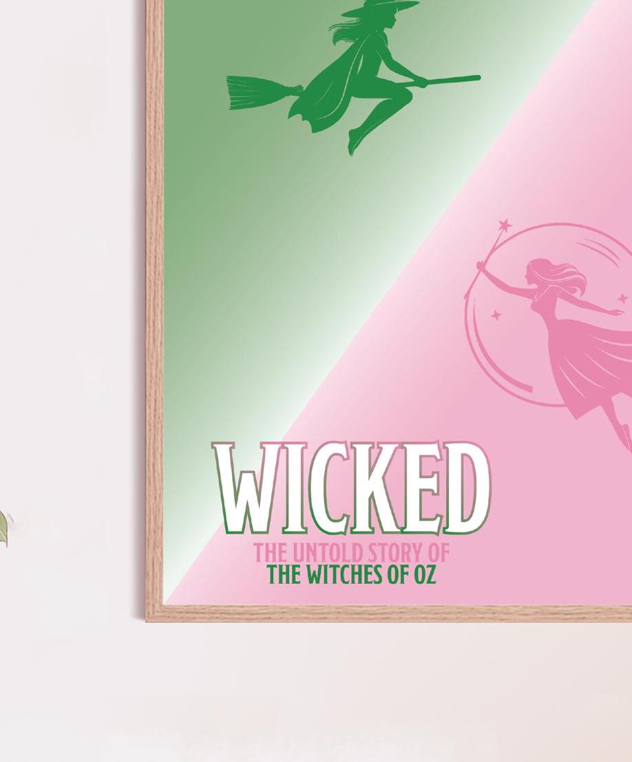 Dual Witches: Wicked-Inspired, Digital Print