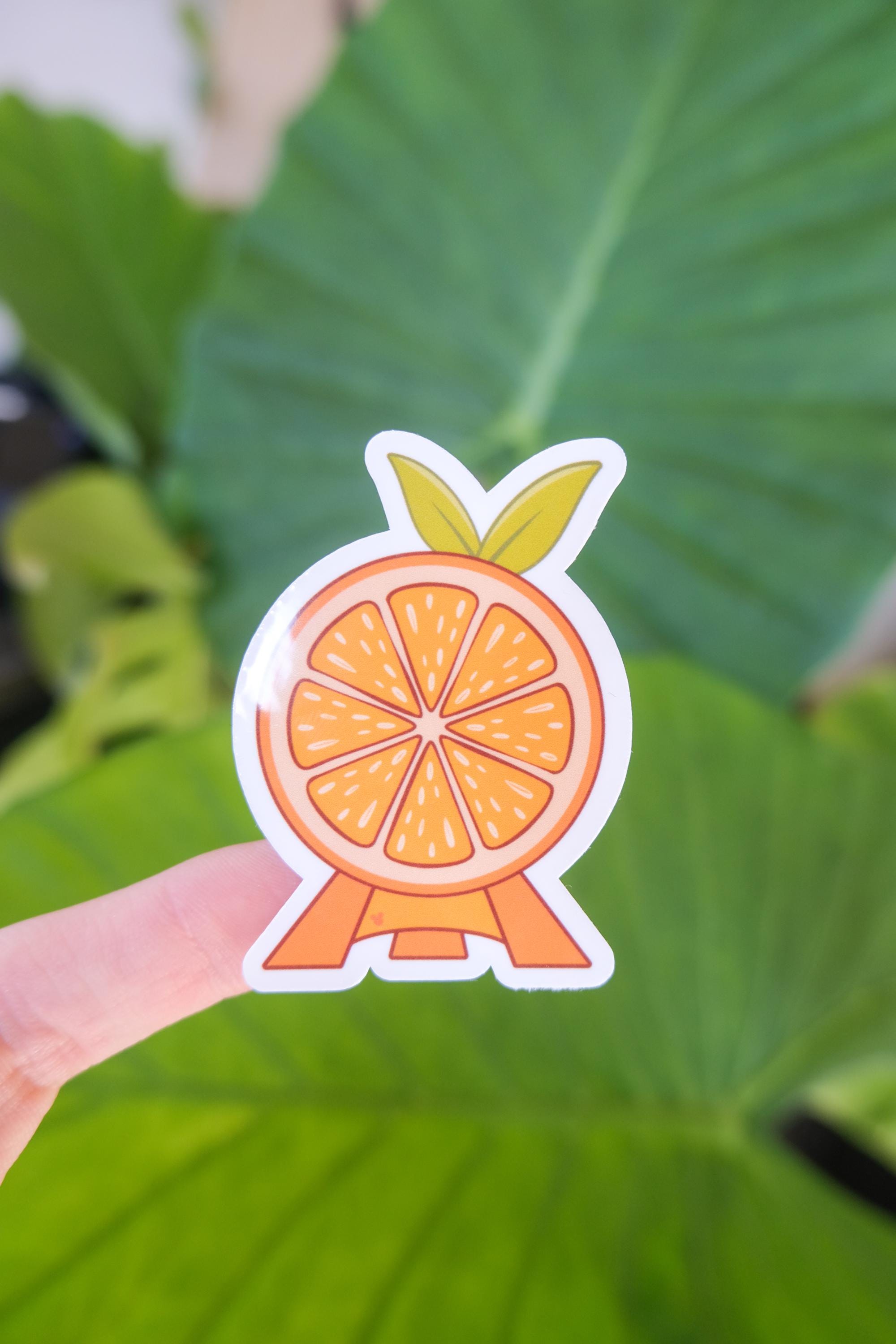 Orange EPCOT Ball Icon Sticker