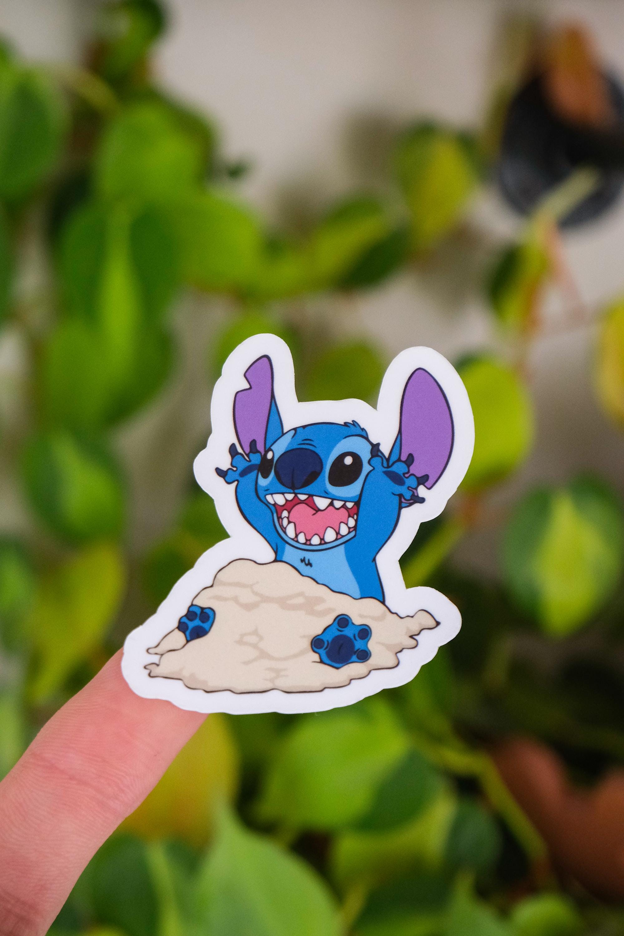 Too Hot To Behave Stitch Sticker
