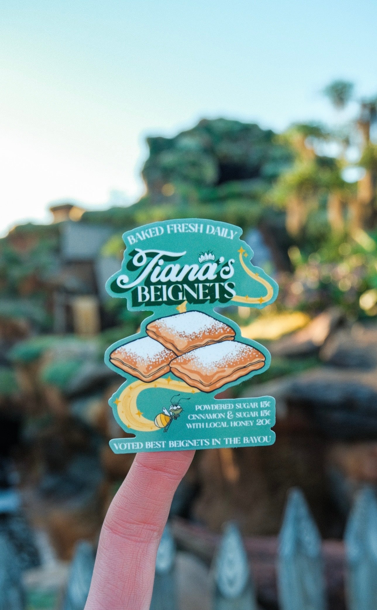 Tiana's Fresh Baked Beignets Sticker