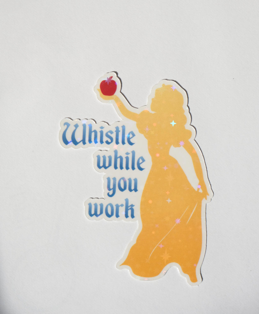 Whistle While You Work Princess Sticker