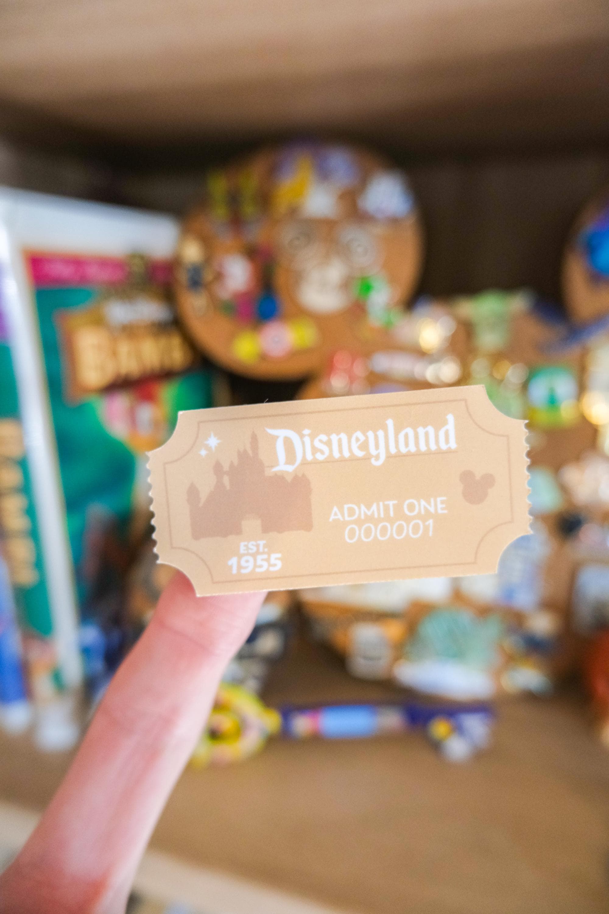 Disneyland Park Ticket Stickers