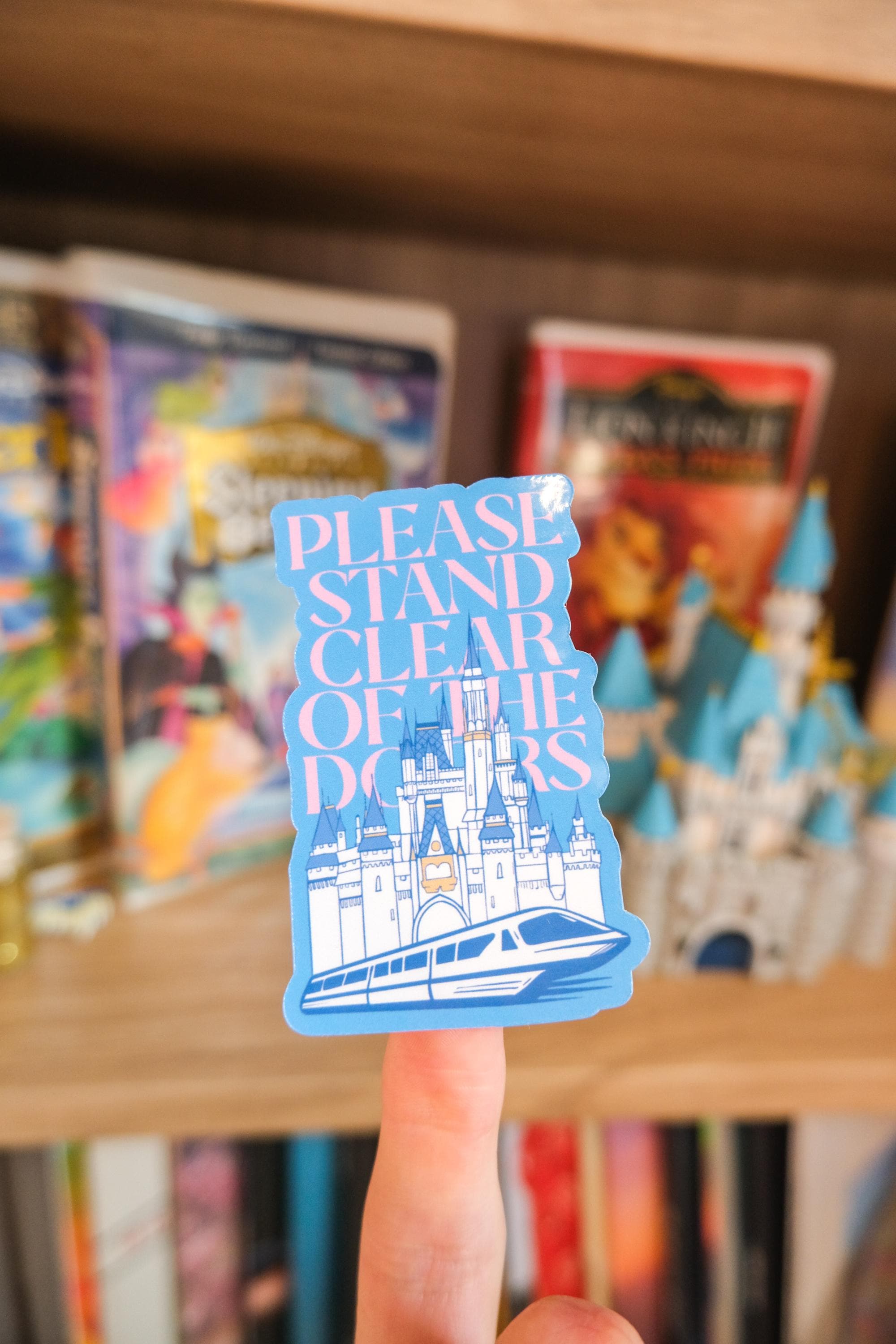 Stand Clear of the Doors Disney World Castle Sticker